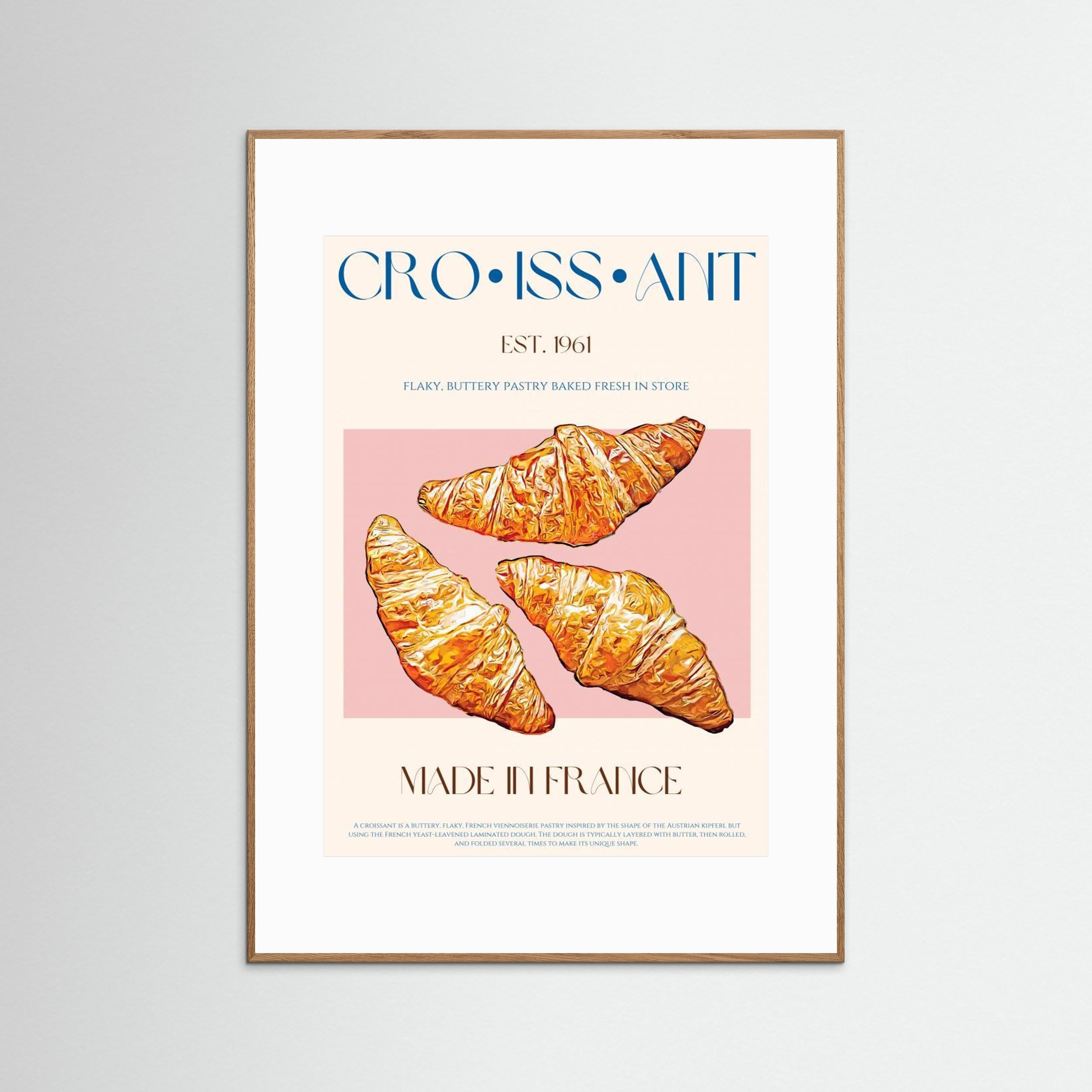 Croissant Print by Nazma Khokhar