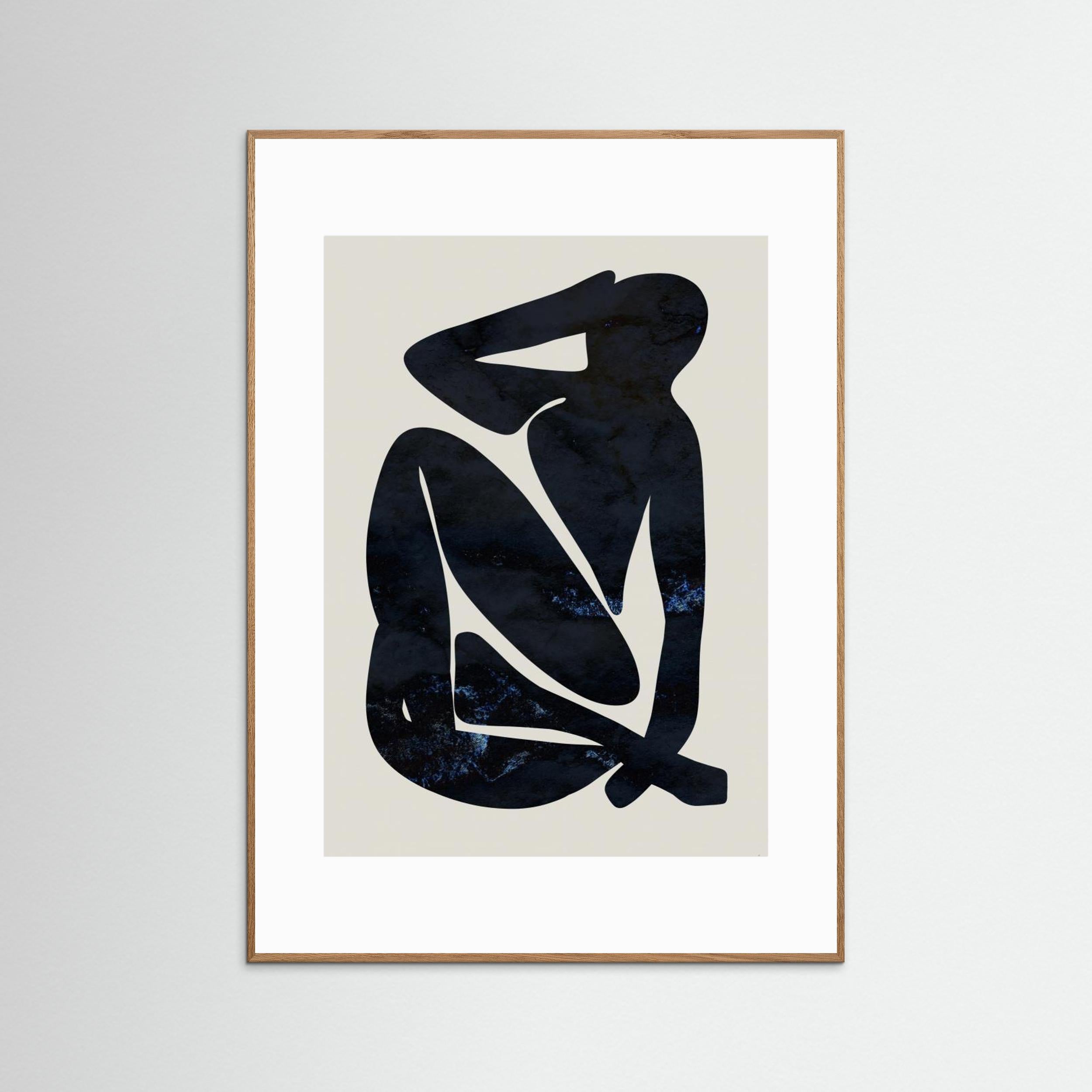 Dark Blue Woman by Anne Marie Volfova