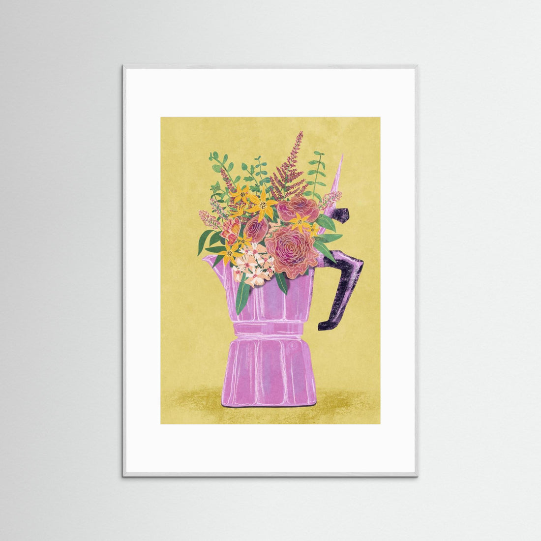 Espresso Maker with Flowers by Raissa Oltmanns