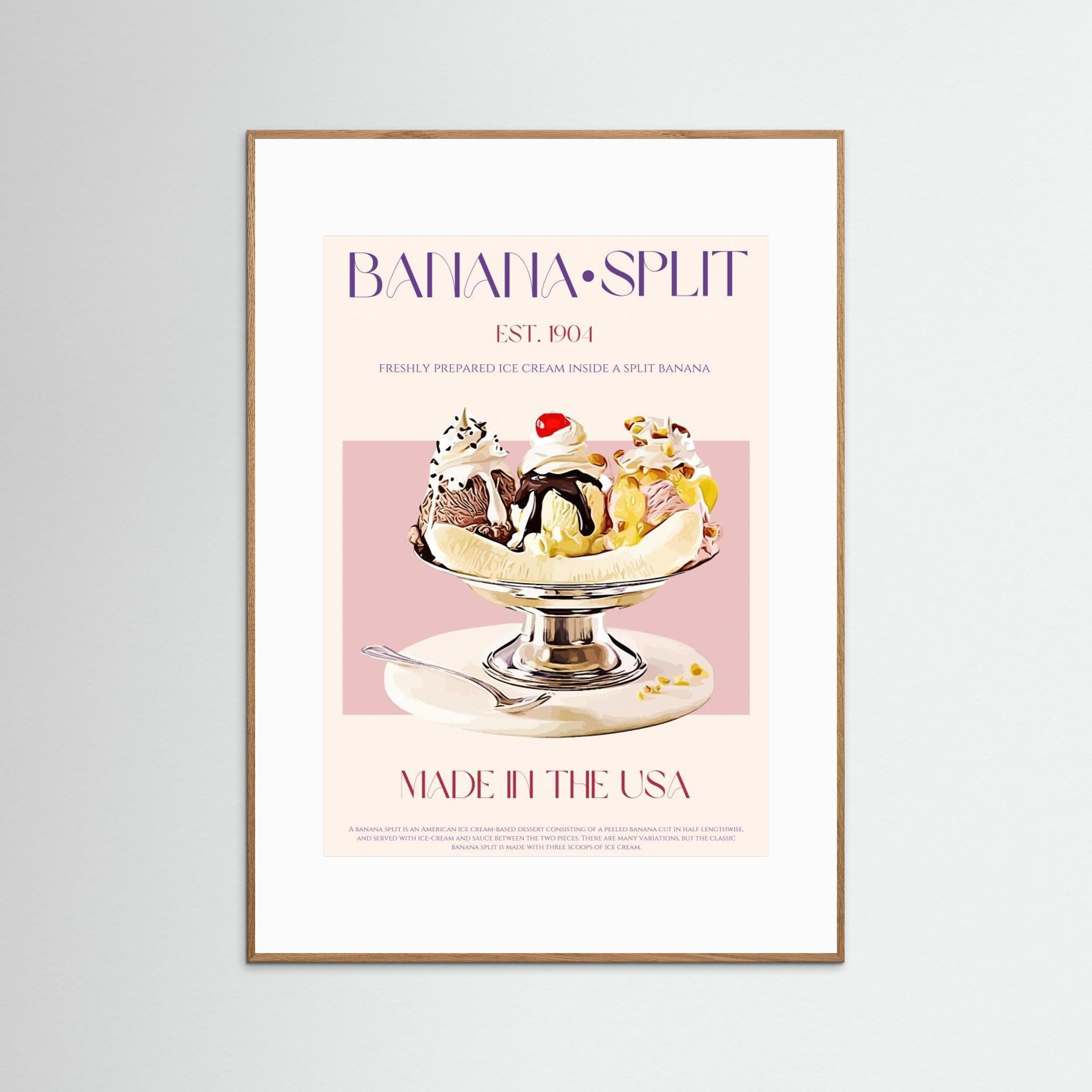 23ratiobananasplitprint by Nazma Khokhar