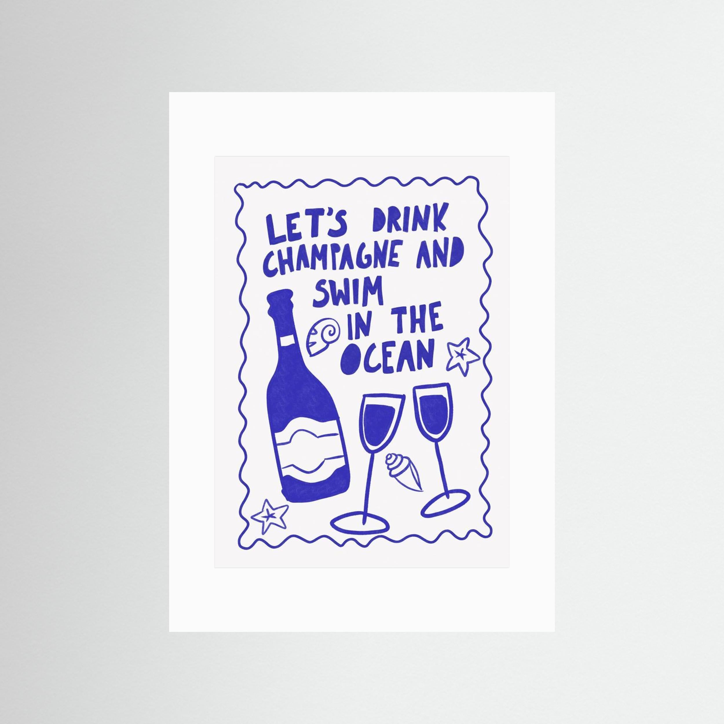 Champagne by the ocean by Athene Fritsch