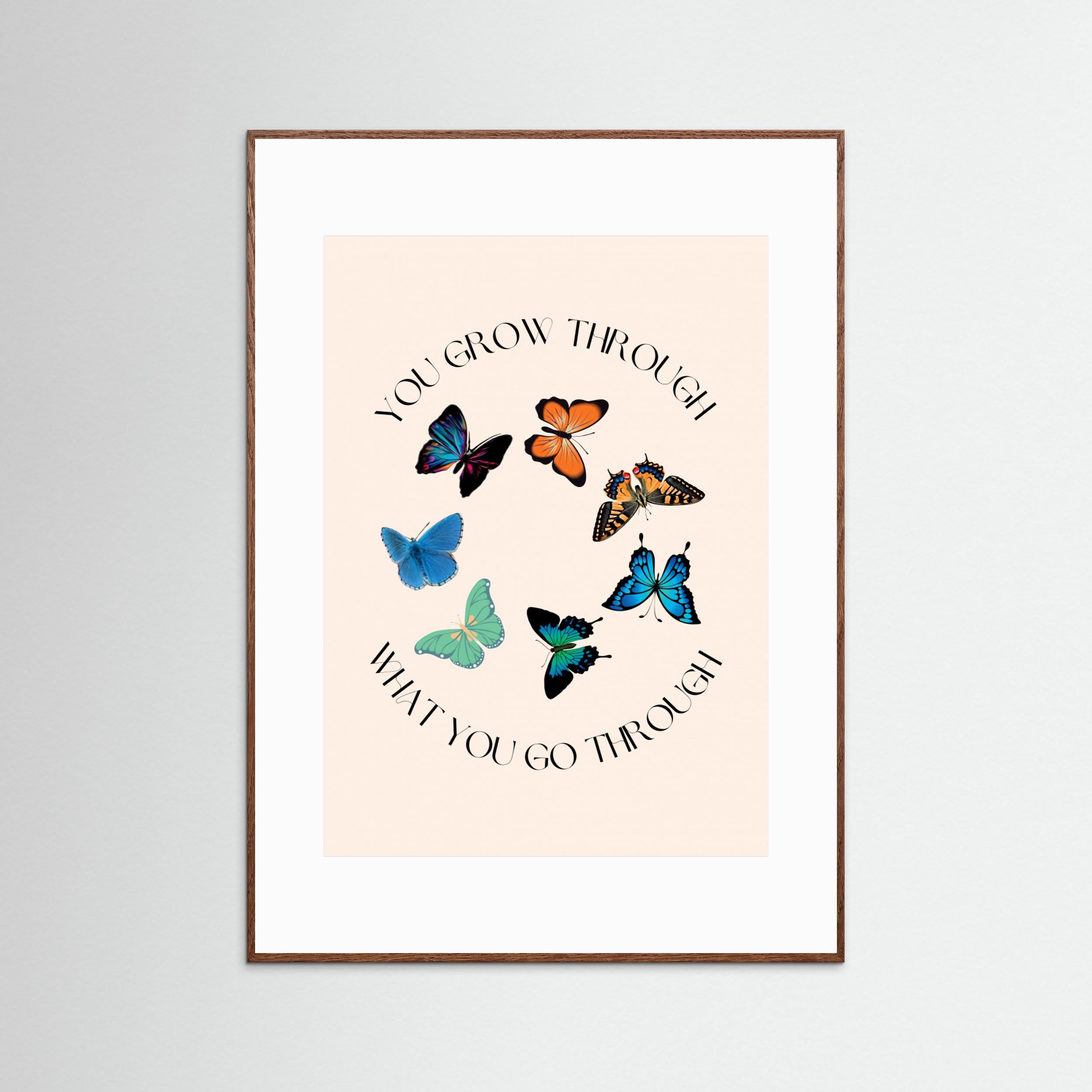 Butterfly Print by Nazma Khokhar