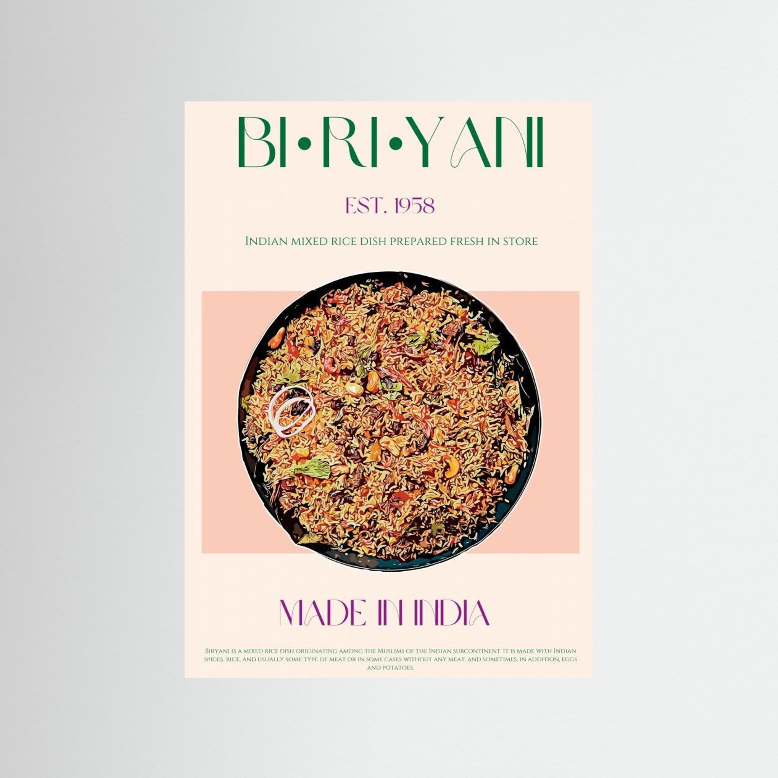 23ratiobiriyaniprint by Nazma Khokhar