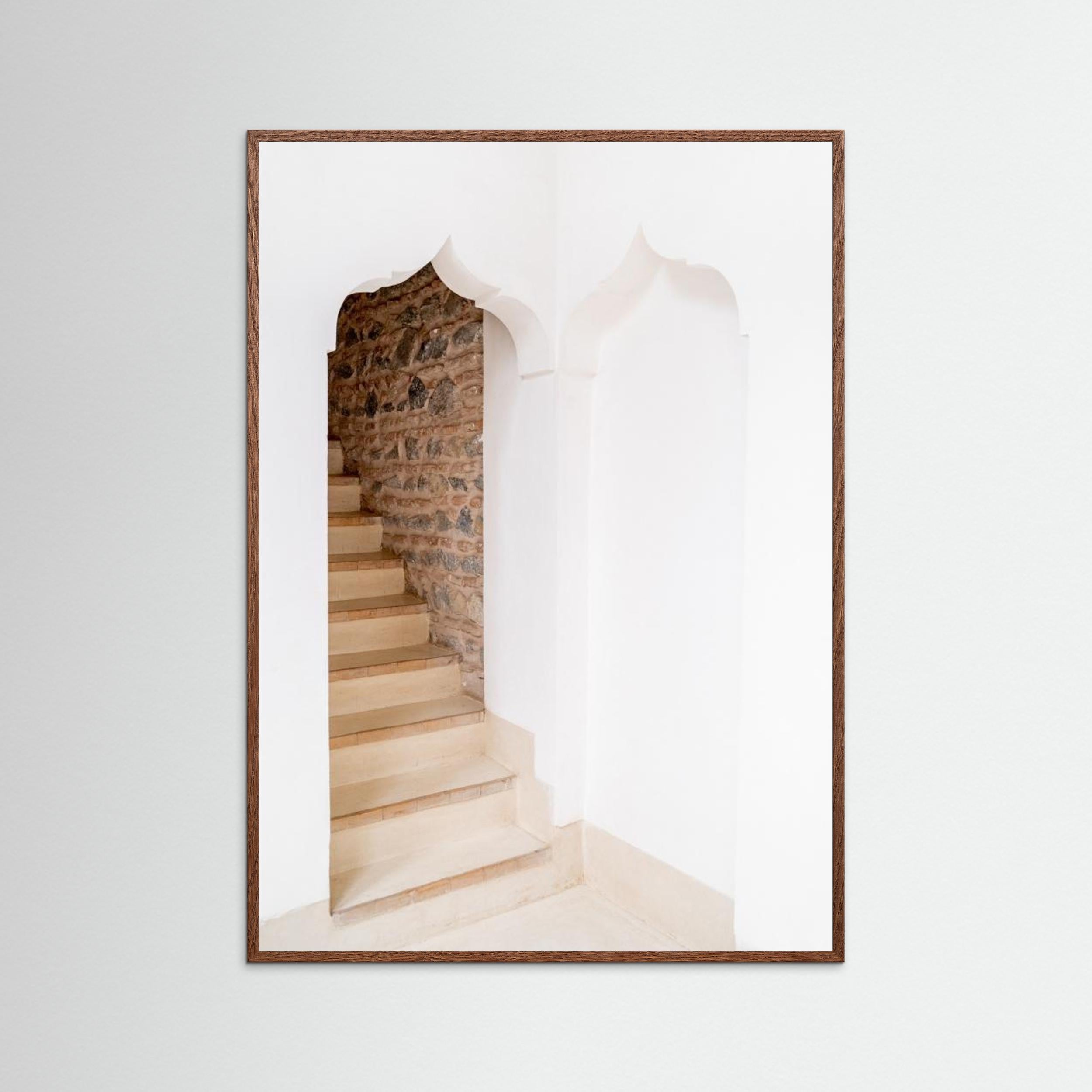 Arch Stairway In Riad In Marrakech   Ibiza Boho Travel Photography 1 by Henrike Schenk
