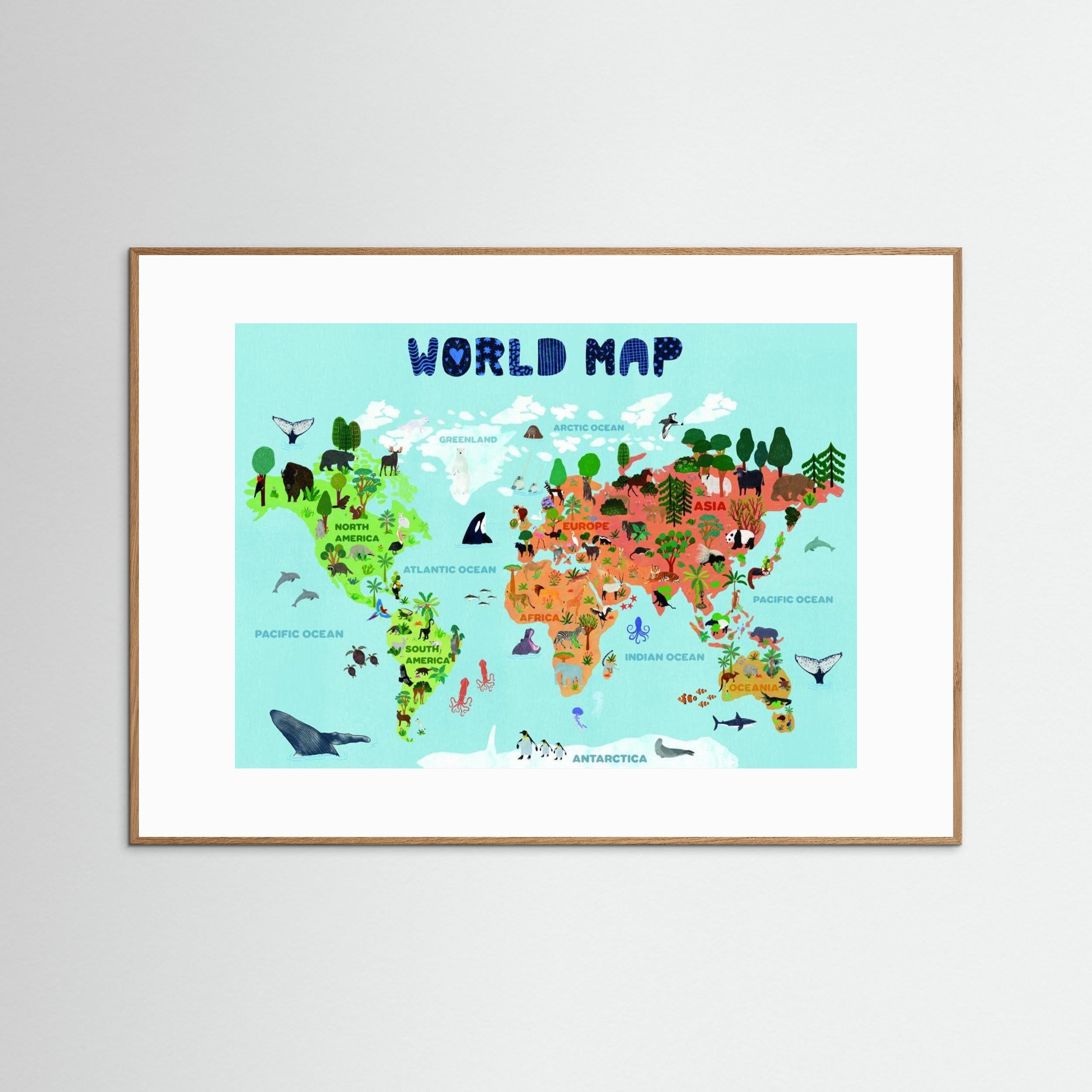 World map for kids by Jota De Jai