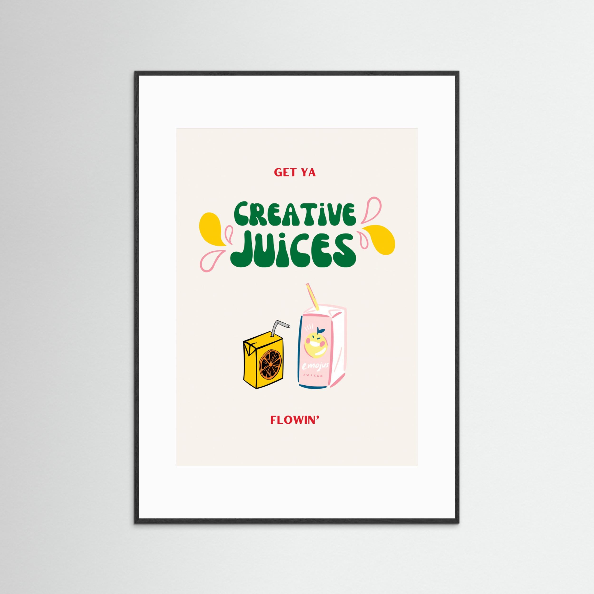 Creative Juices Print by Nazma Khokhar