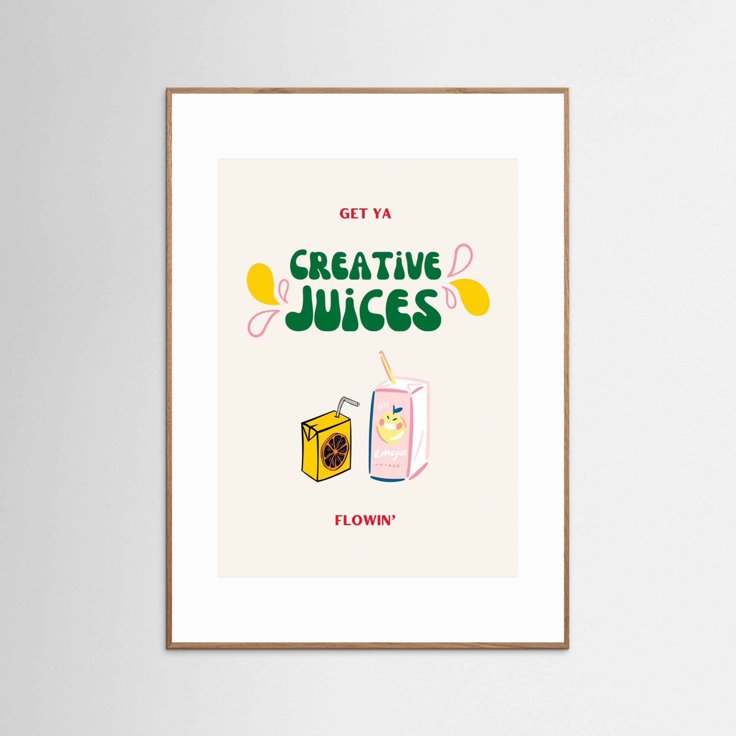Creative Juices Print by Nazma Khokhar