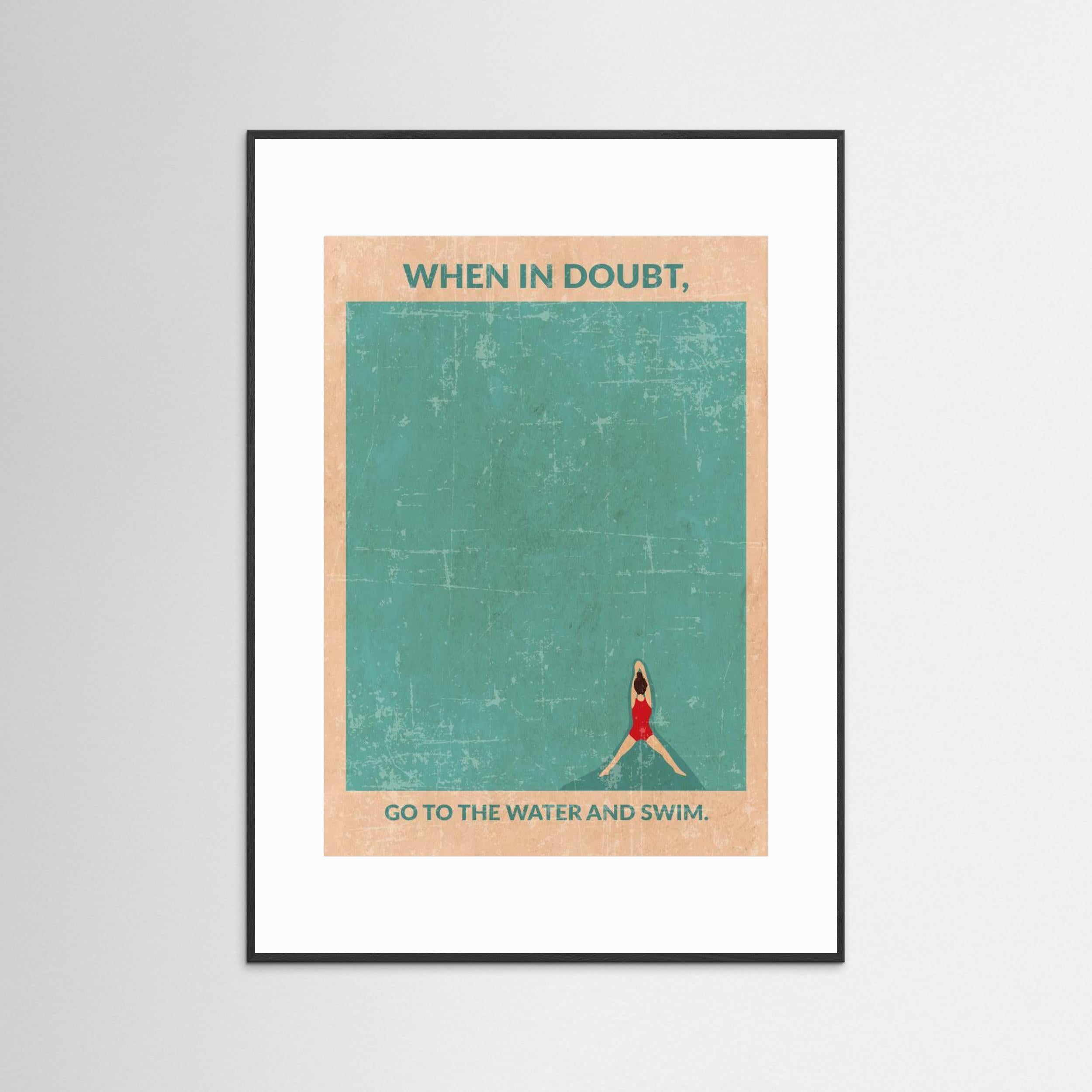 Open Water Standard Wall Art by Wall Chart Art Studio