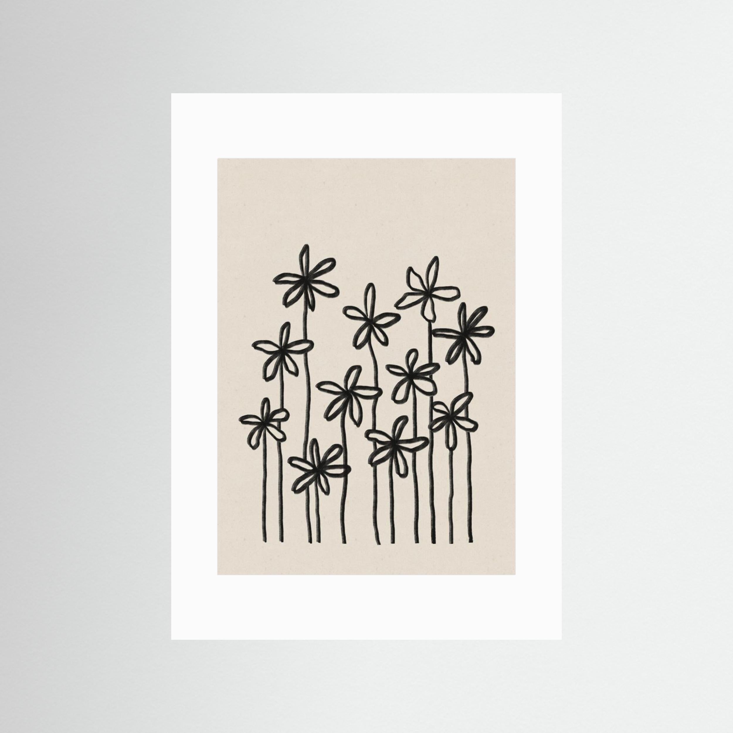 A Field Of Flowers by Alisa Galitsyna - Fine Art Paper Print - dreamtprint.art - 14 x 21 cm / 5 x 8″ (A5)
