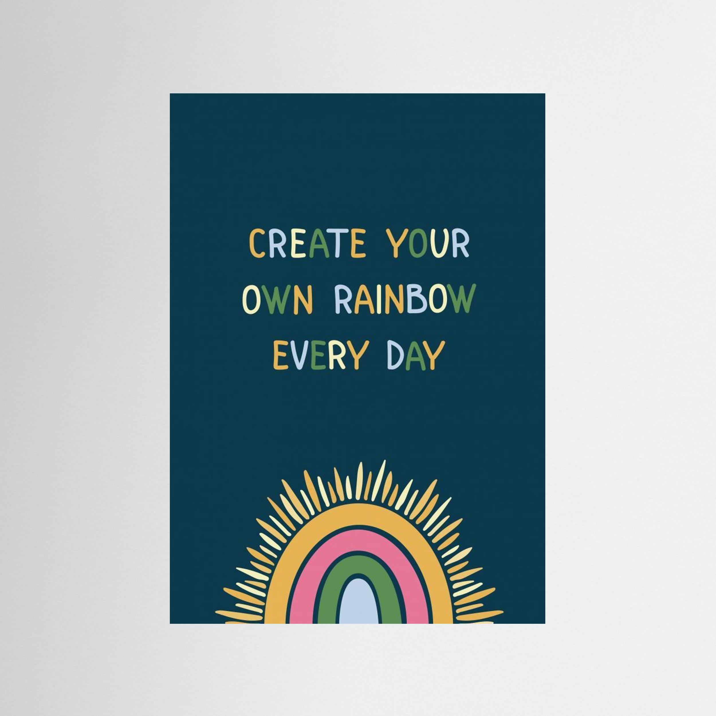 What a Wonderful World - Affirmation Poster 01 by Olena Kovalova