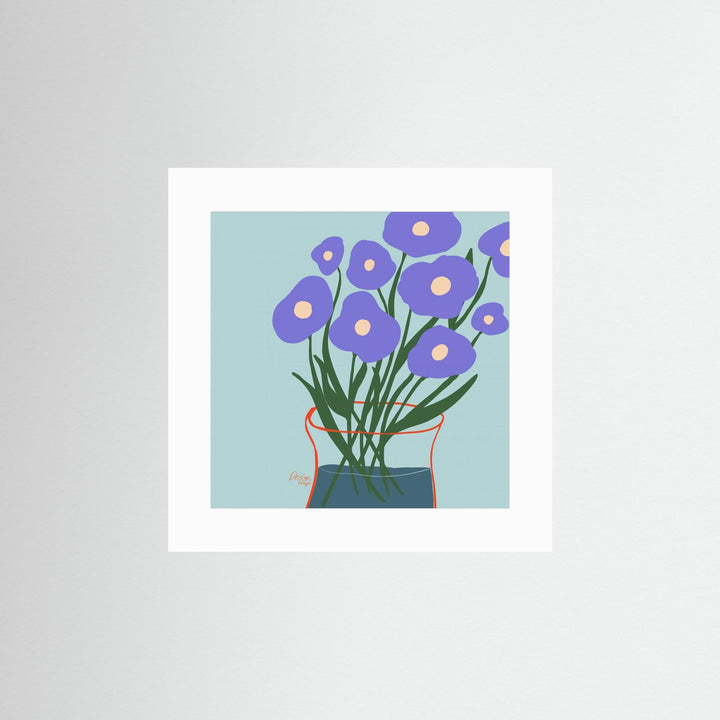 Purple Flowers by Alix Campbell