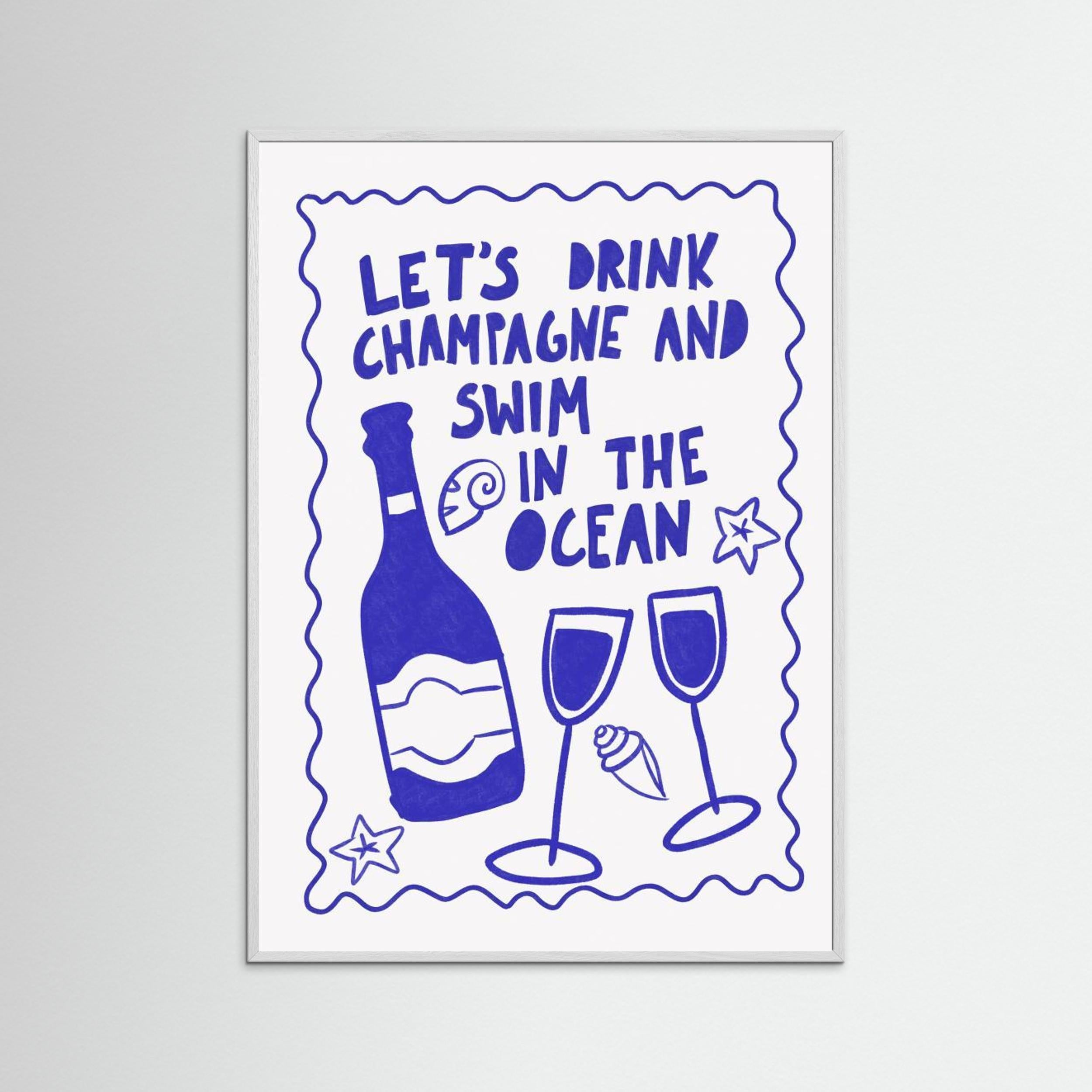 Champagne by the ocean by Athene Fritsch