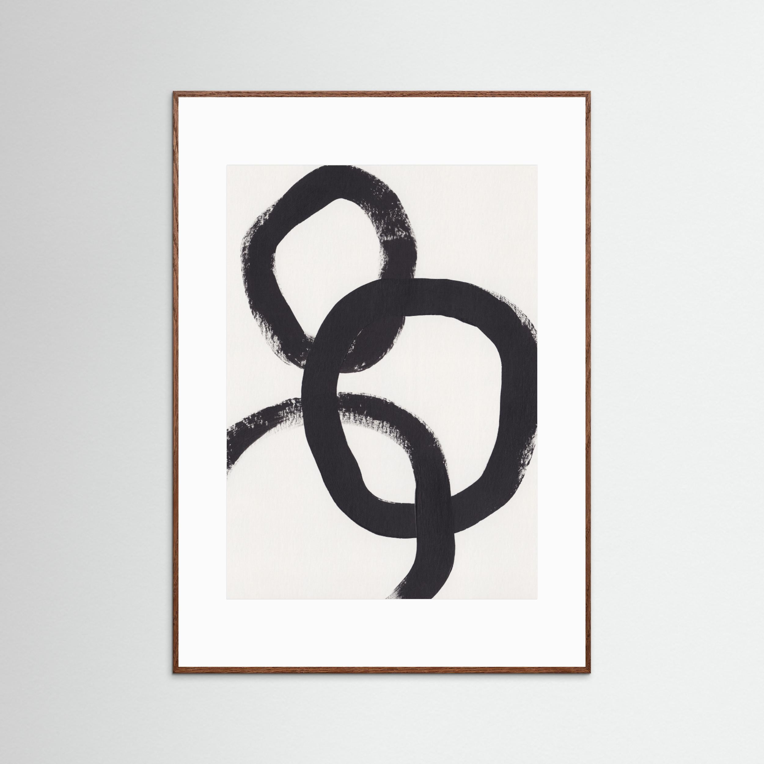 Acrylic Circles by Alisa Galitsyna - Fine Art Paper Print - dreamtprint.art - 14 x 21 cm / 5 x 8″ (A5)