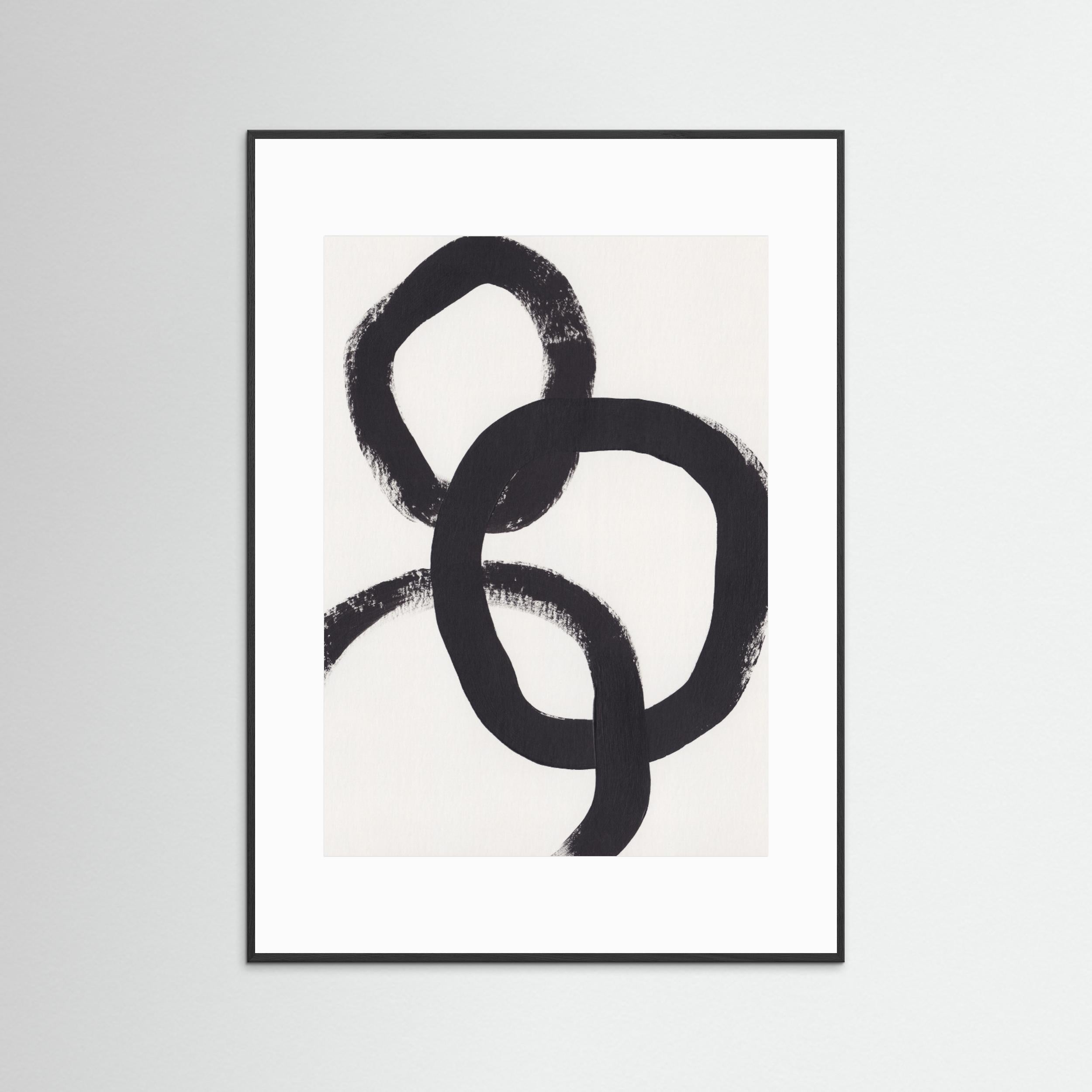 Acrylic Circles by Alisa Galitsyna - Fine Art Paper Print - dreamtprint.art - 14 x 21 cm / 5 x 8″ (A5)