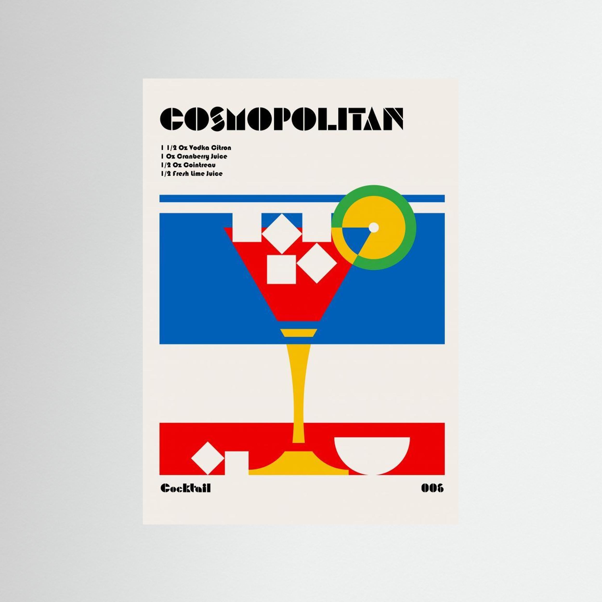 Cosmopolitan Bauhaus Cocktail by Retrodrome