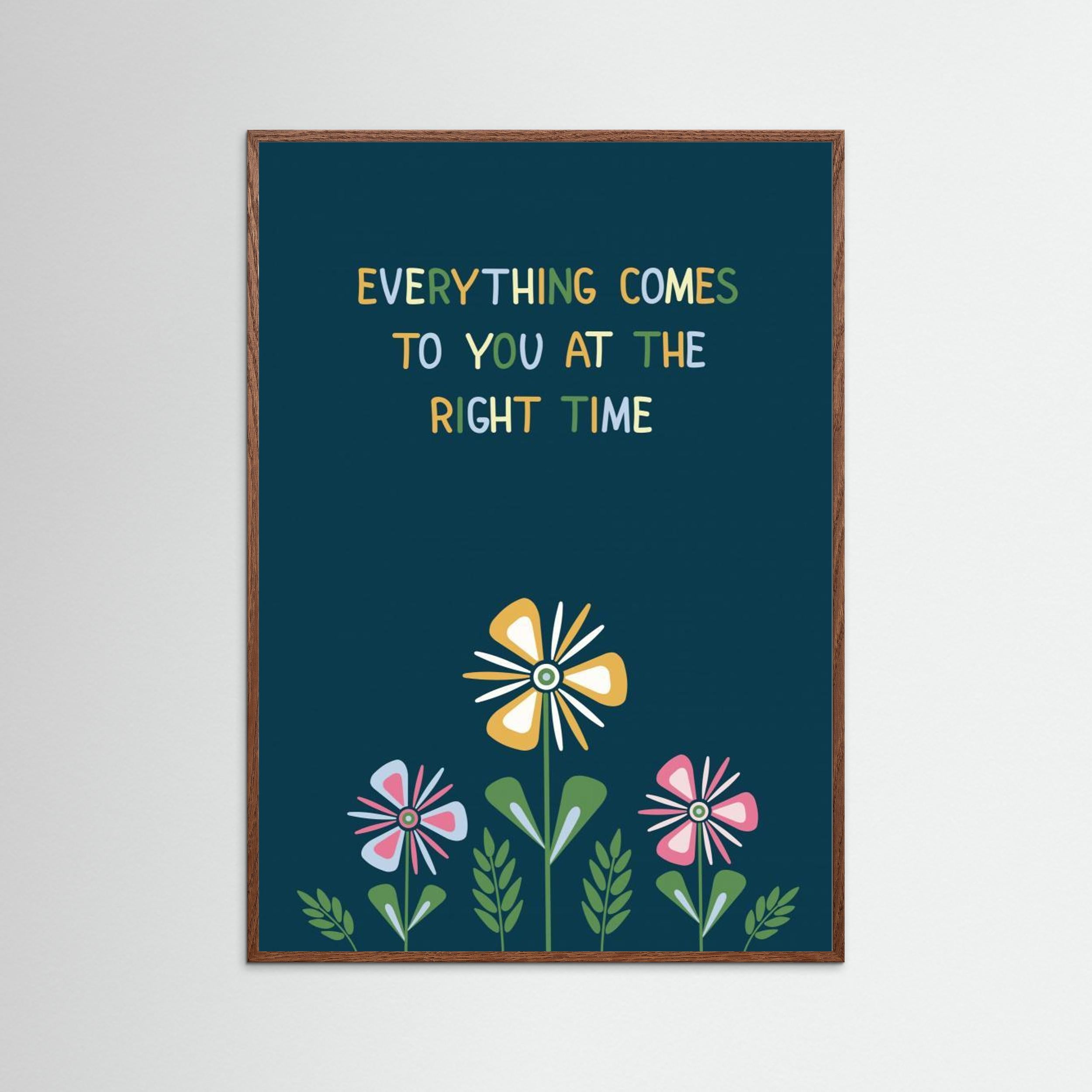 What a Wonderful World - Affirmation Poster 08 by Olena Kovalova