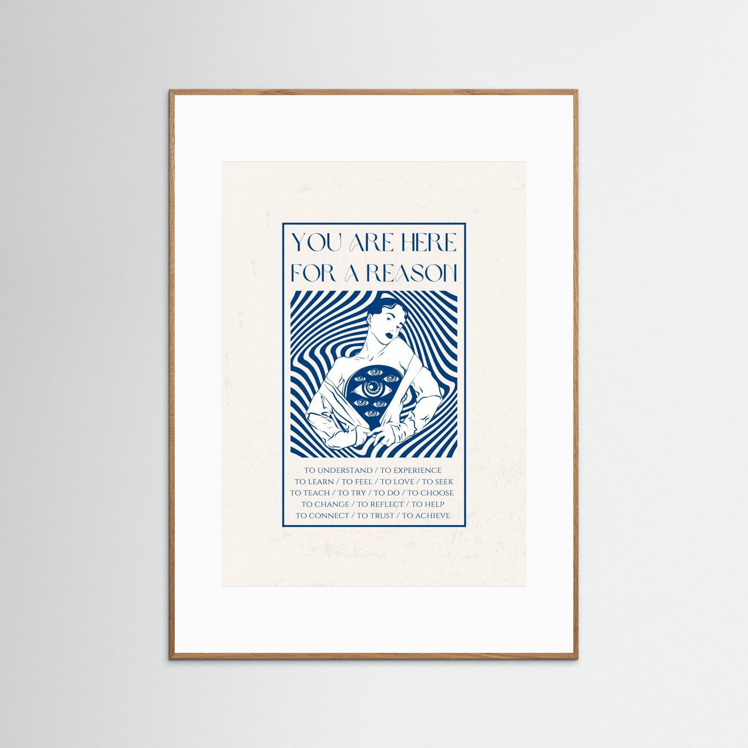 Stylized Human Figure Revealing Multiple Eyes On The chest by Nazma Khokhar