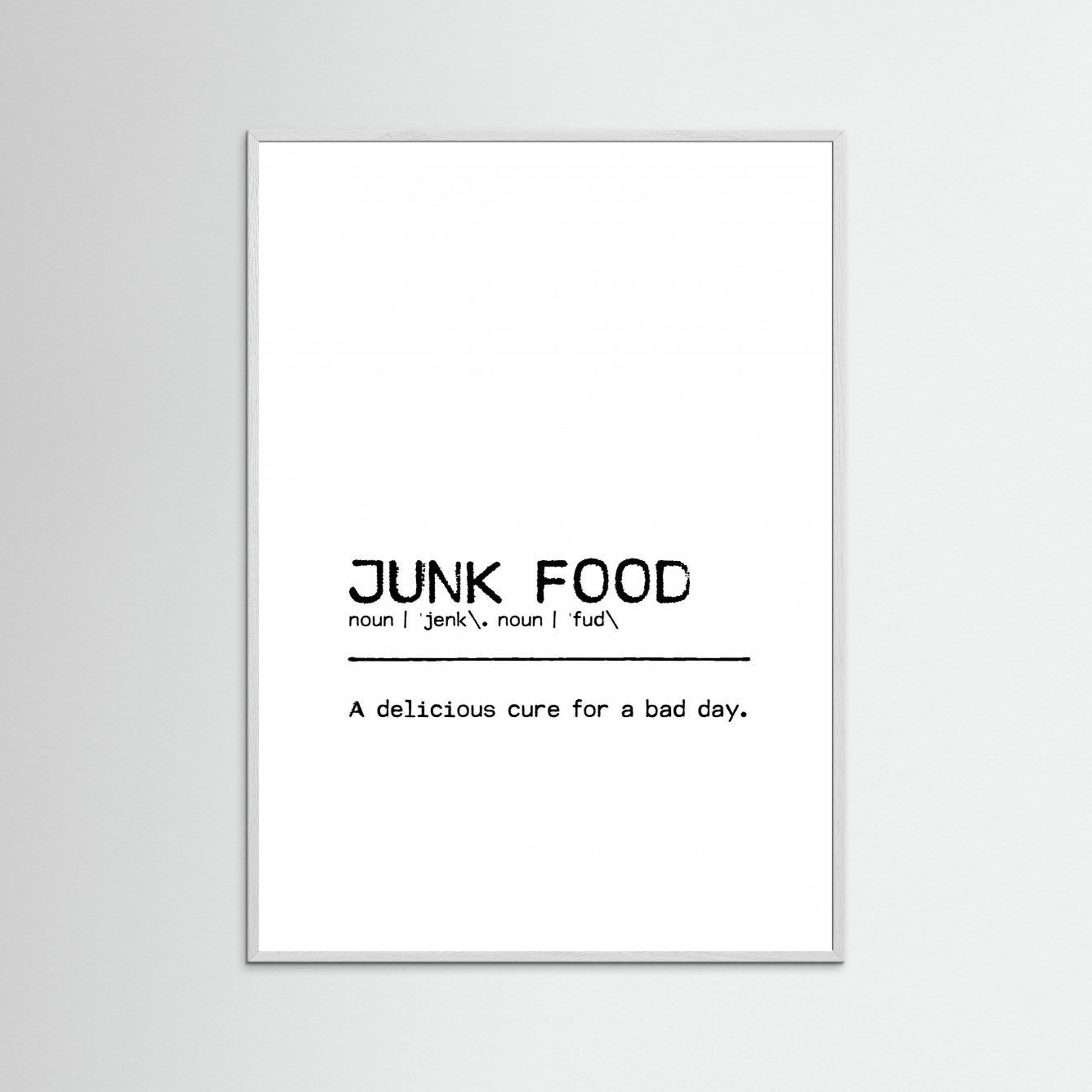 Quote Junk Food Day by Orara Studio