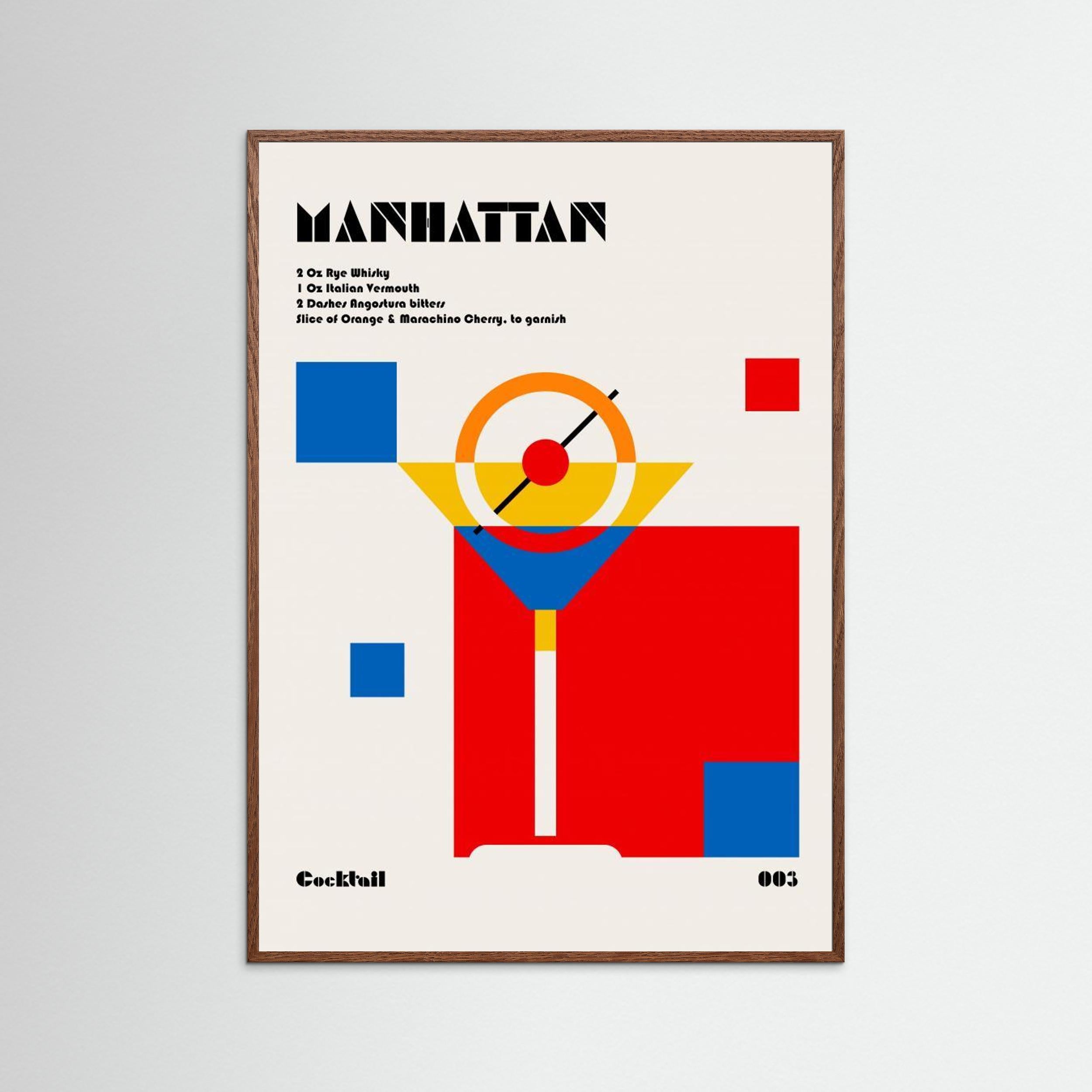 Manhattan Bauhaus Cocktail by Retrodrome