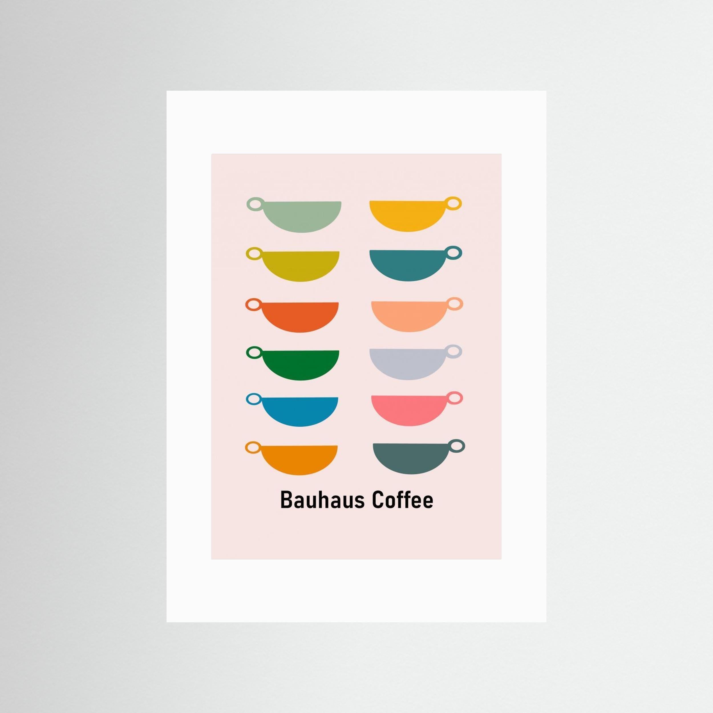 Bauhaus Coffee by Sannel Larson - Fine Art Paper Print - dreamtprint.art - 14 x 21 cm / 5 x 8″ (A5)