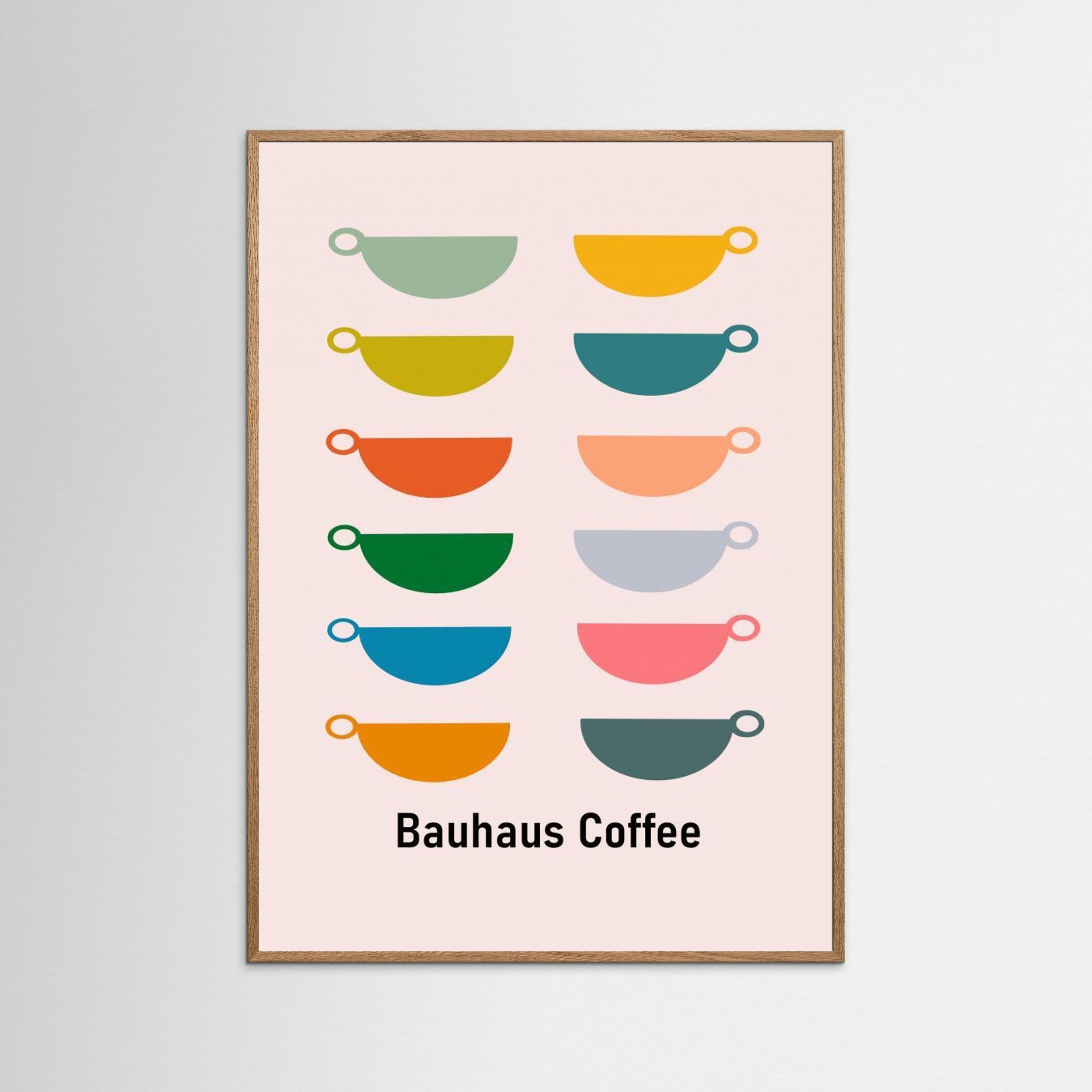 Bauhaus Coffee by Sannel Larson - Fine Art Paper Print - dreamtprint.art - 14 x 21 cm / 5 x 8″ (A5)