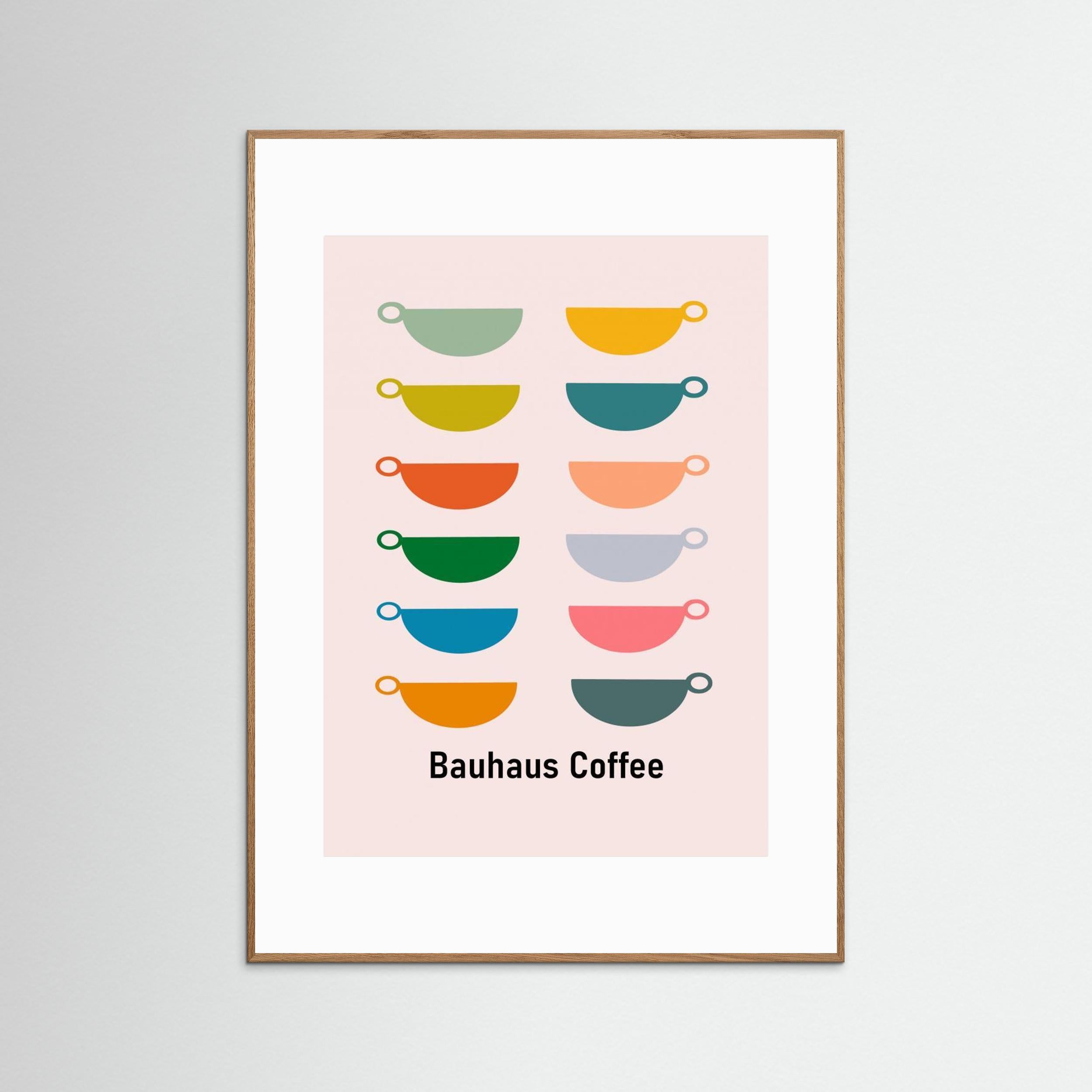 Bauhaus Coffee by Sannel Larson - Fine Art Paper Print - dreamtprint.art - 14 x 21 cm / 5 x 8″ (A5)