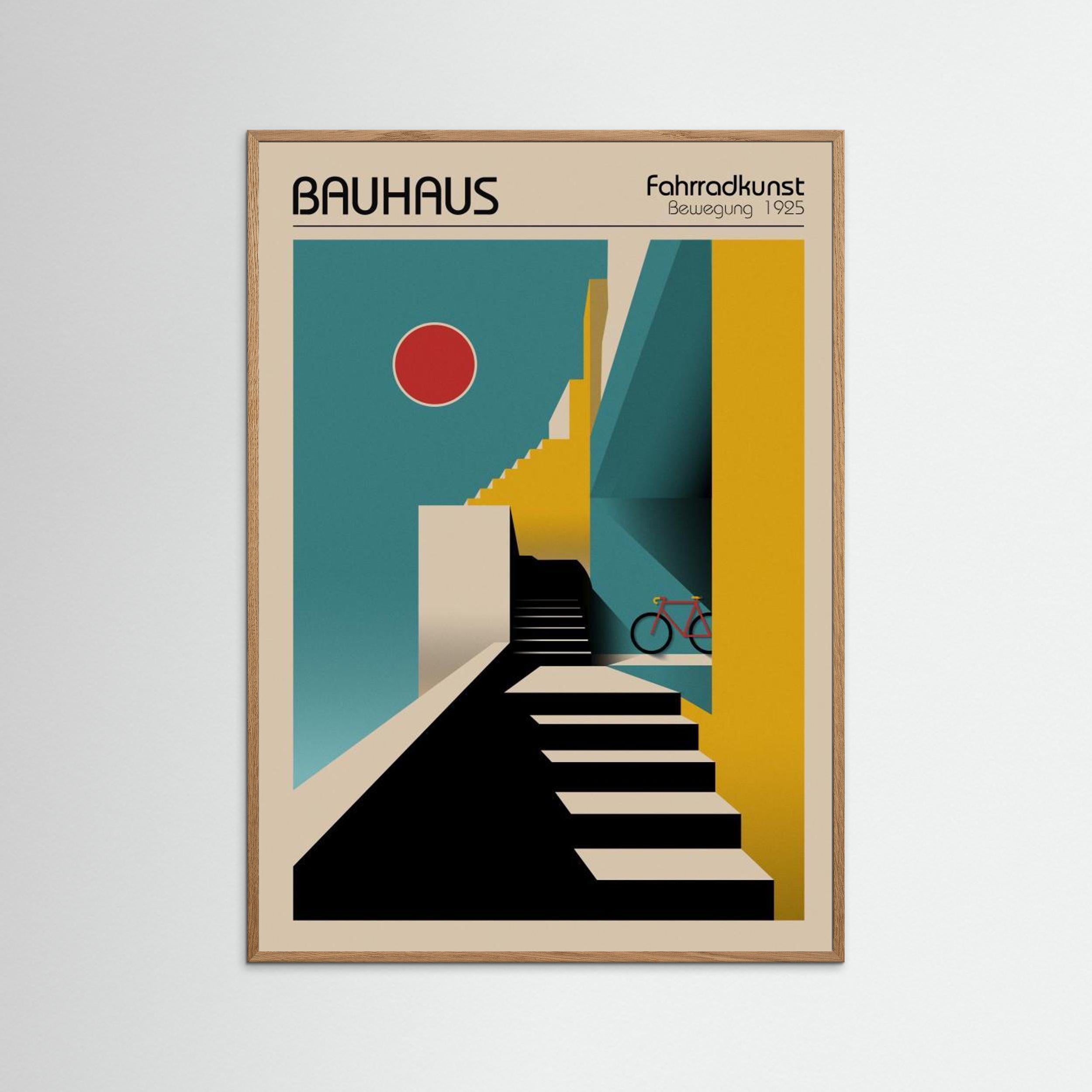Bauhaus Fahrradkunst by Fadil Roze - Fine Art Paper Print - dreamtprint.art - 14 x 21 cm / 5 x 8″ (A5)