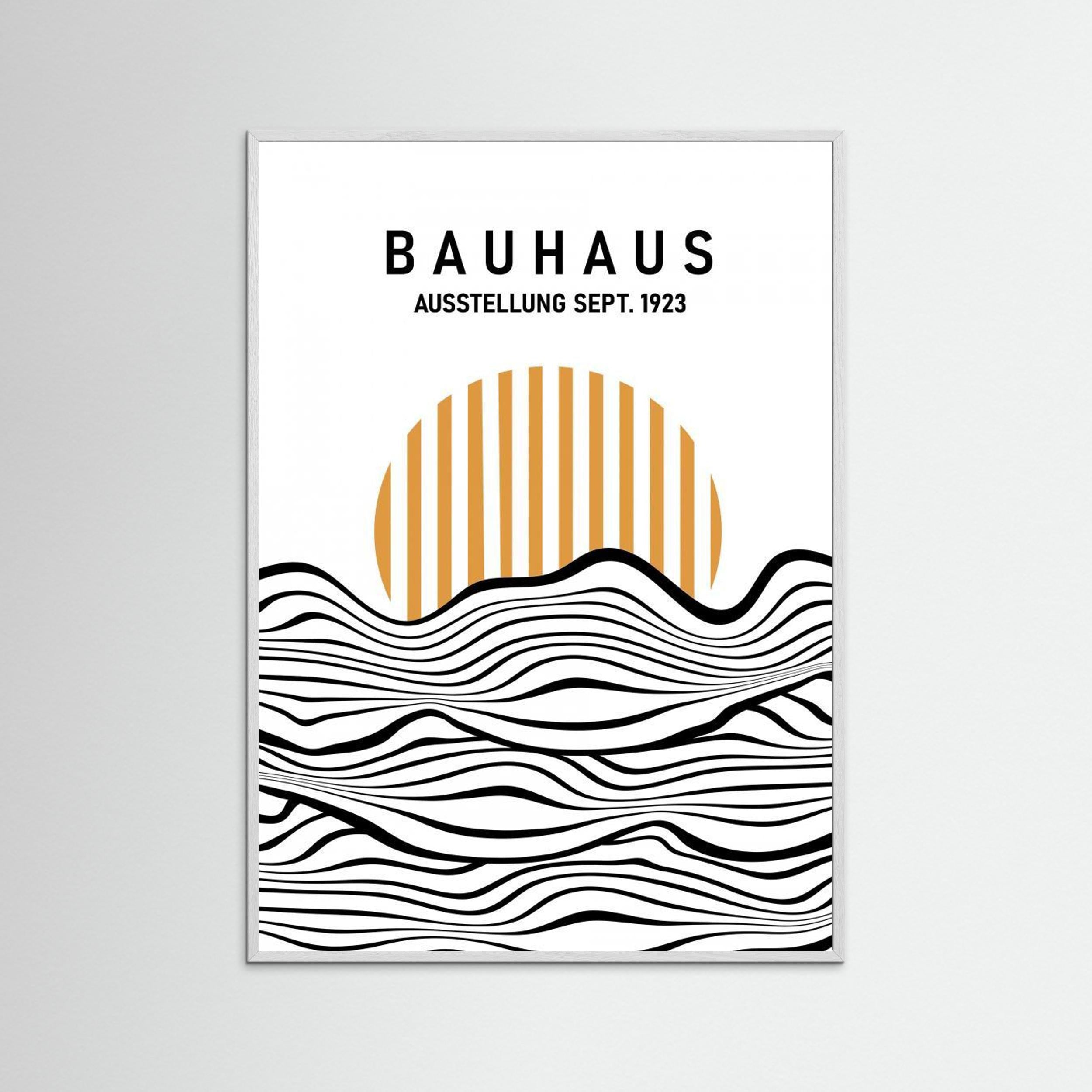 Bauhaus Waves by Sannel Larson - Fine Art Paper Print - dreamtprint.art - 14 x 21 cm / 5 x 8″ (A5)