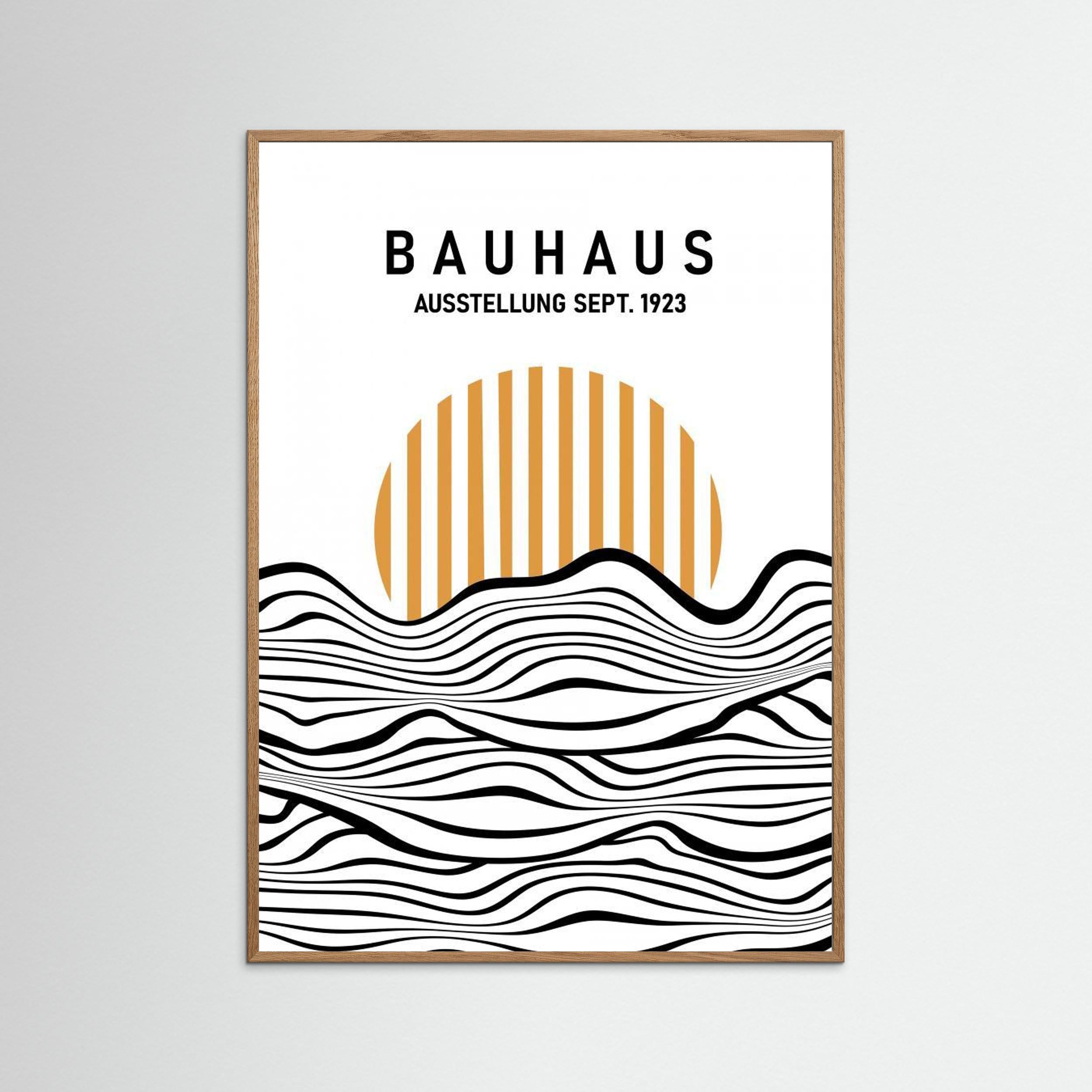 Bauhaus Waves by Sannel Larson - Fine Art Paper Print - dreamtprint.art - 14 x 21 cm / 5 x 8″ (A5)