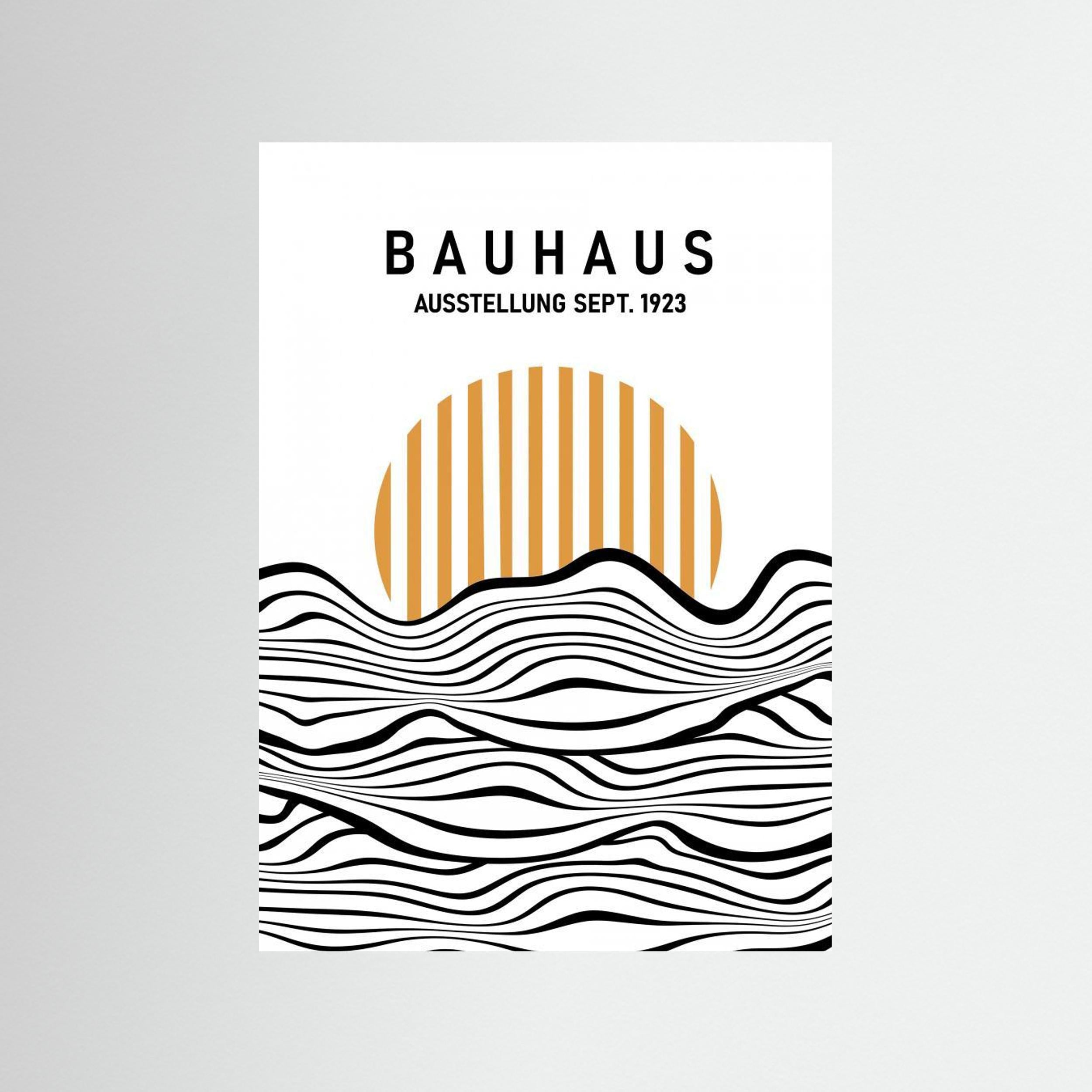 Bauhaus Waves by Sannel Larson - Fine Art Paper Print - dreamtprint.art - 14 x 21 cm / 5 x 8″ (A5)