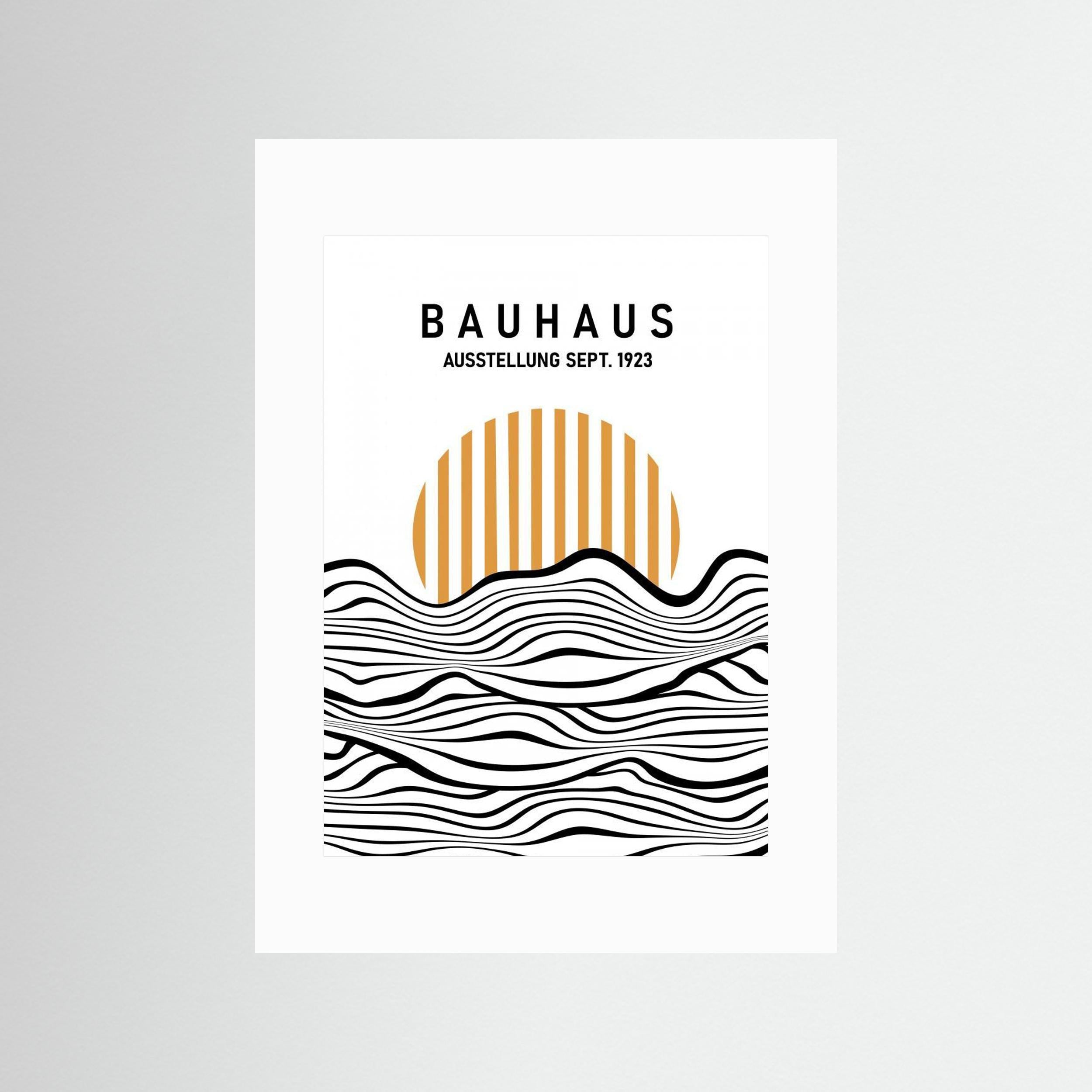 Bauhaus Waves by Sannel Larson - Fine Art Paper Print - dreamtprint.art - 14 x 21 cm / 5 x 8″ (A5)