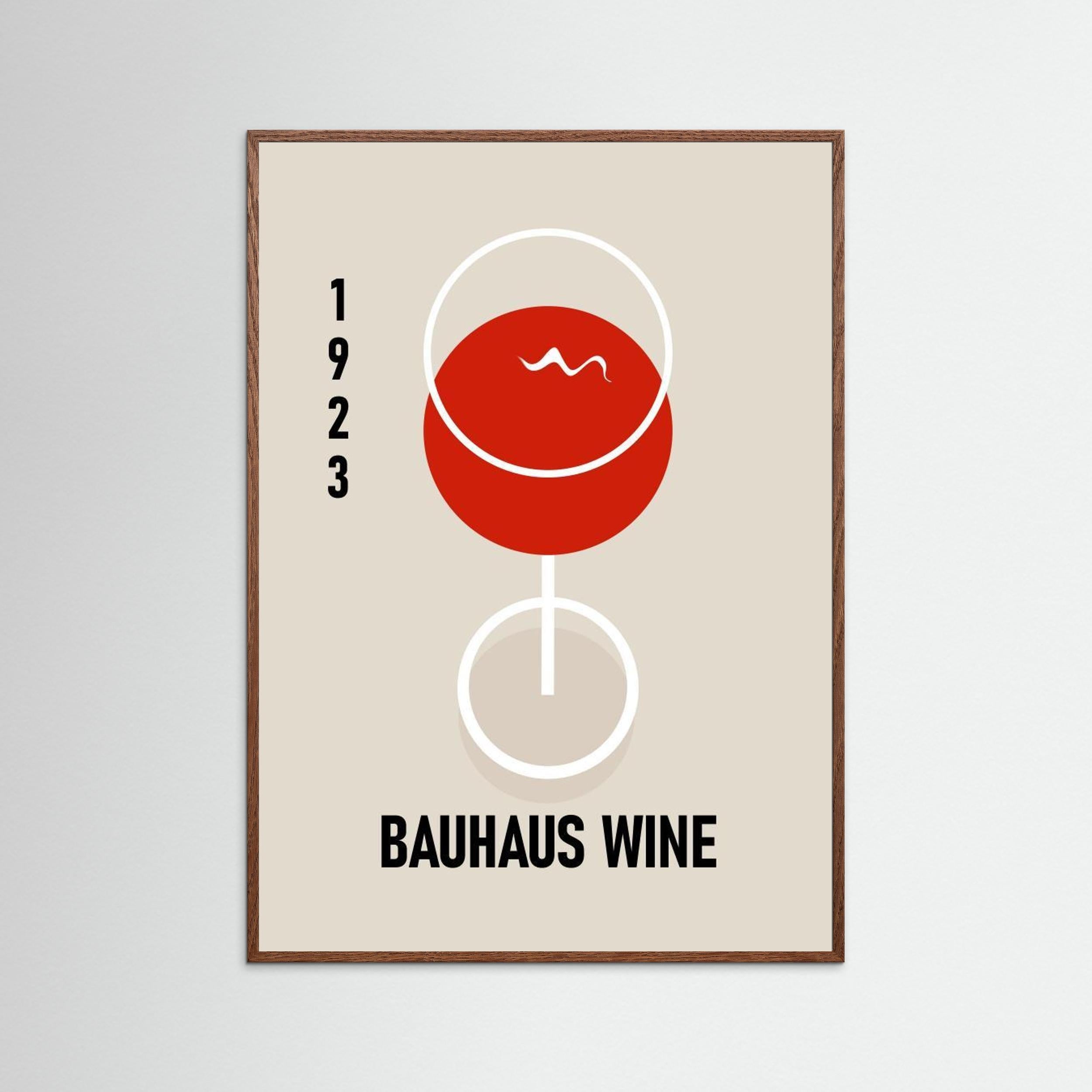 Bauhaus Wine by Sannel Larson - Fine Art Paper Print - dreamtprint.art - 14 x 21 cm / 5 x 8″ (A5)