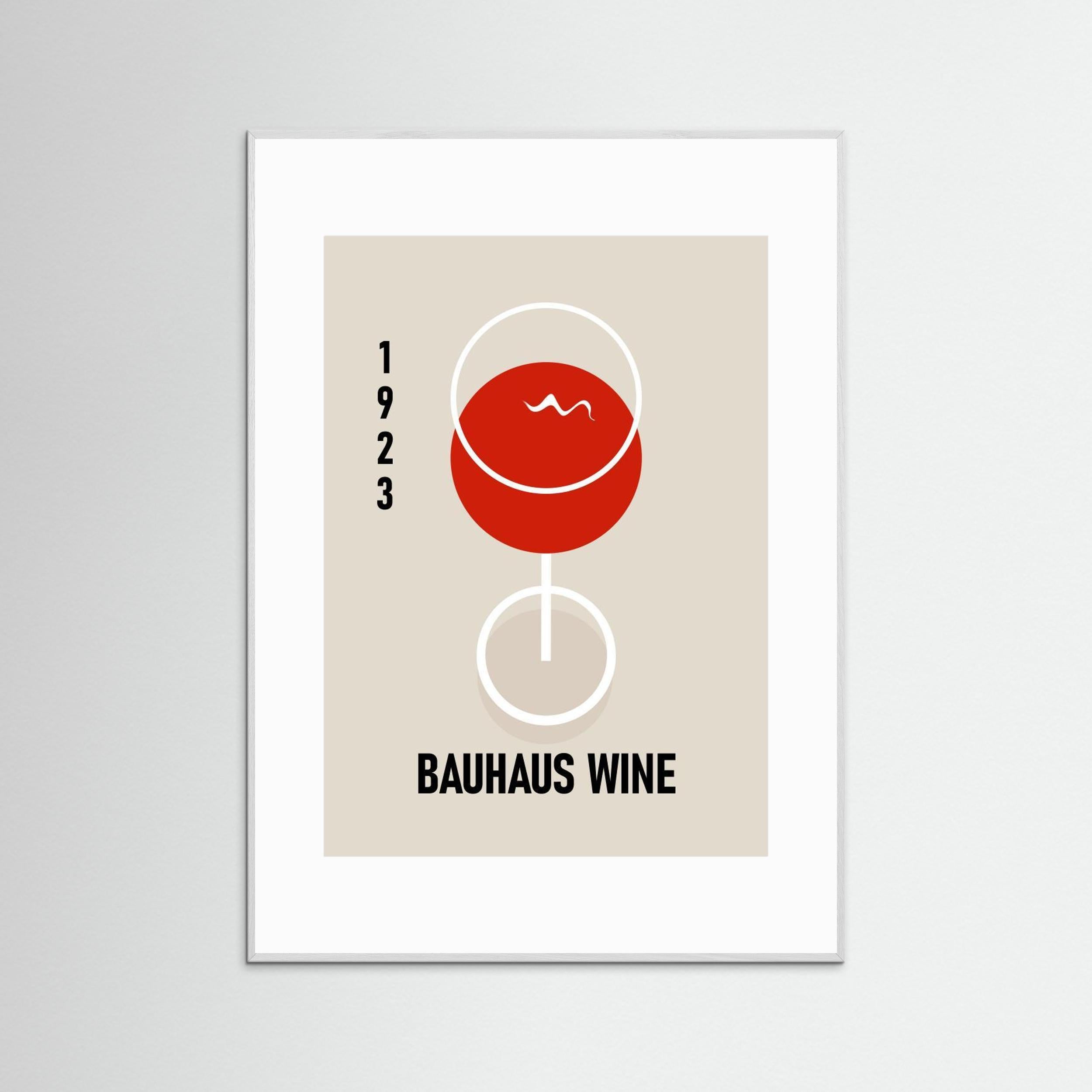 Bauhaus Wine by Sannel Larson - Fine Art Paper Print - dreamtprint.art - 14 x 21 cm / 5 x 8″ (A5)