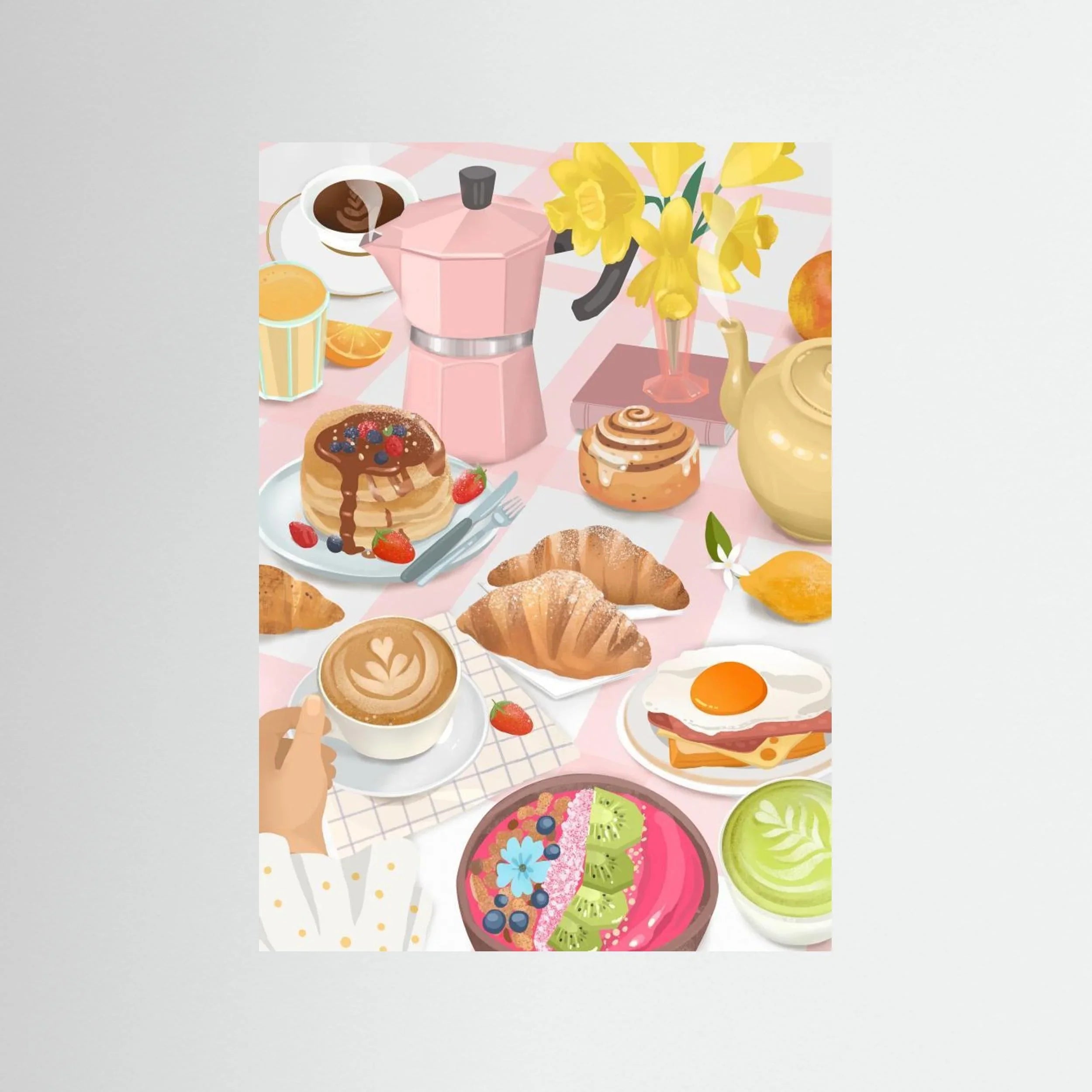 Breakfast &amp; Brunch by Petra Lizde - Fine Art Paper Print - dreamtprint.art - 14 x 21 cm / 5 x 8″ (A5)
