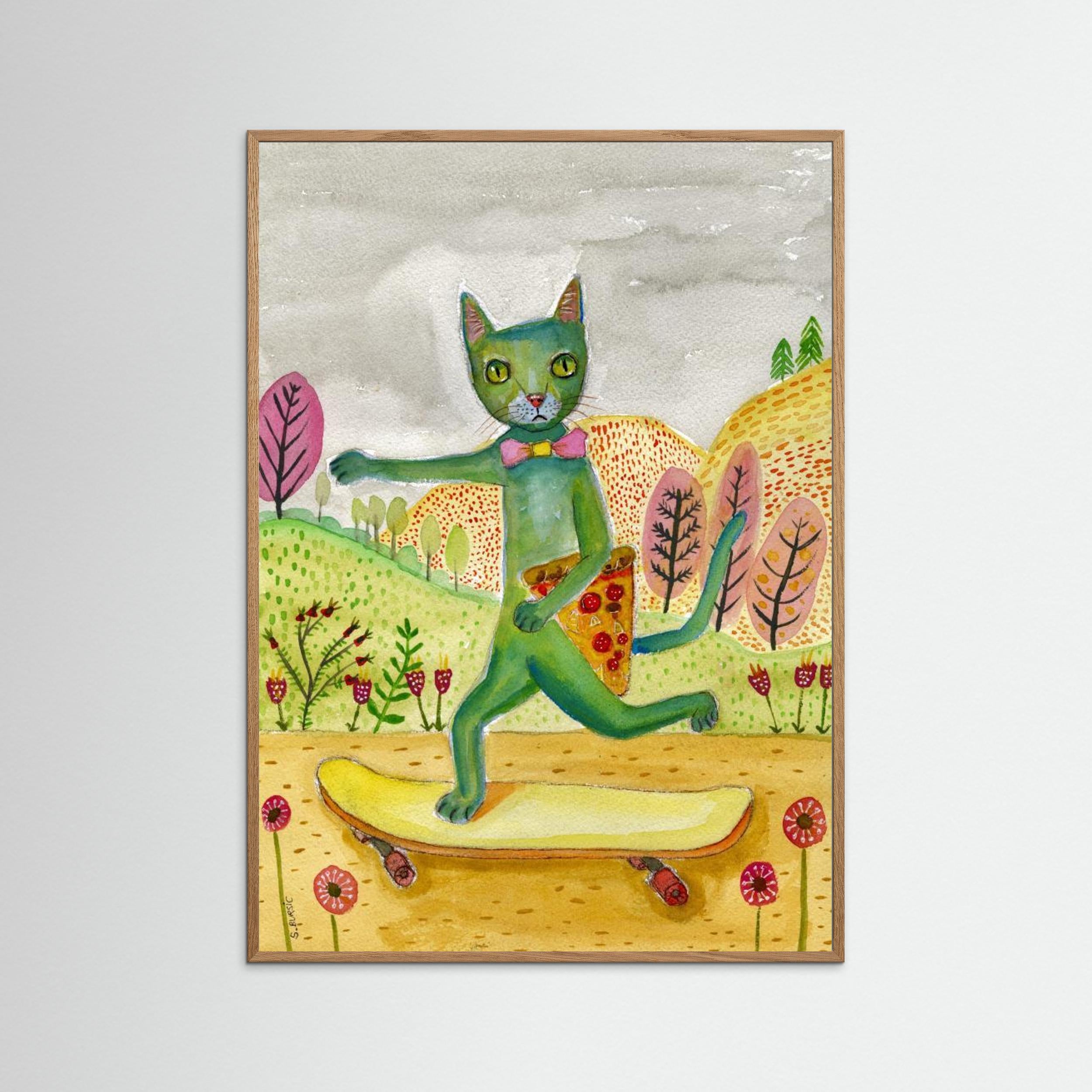 Pizza Cat by Sharyn Bursic