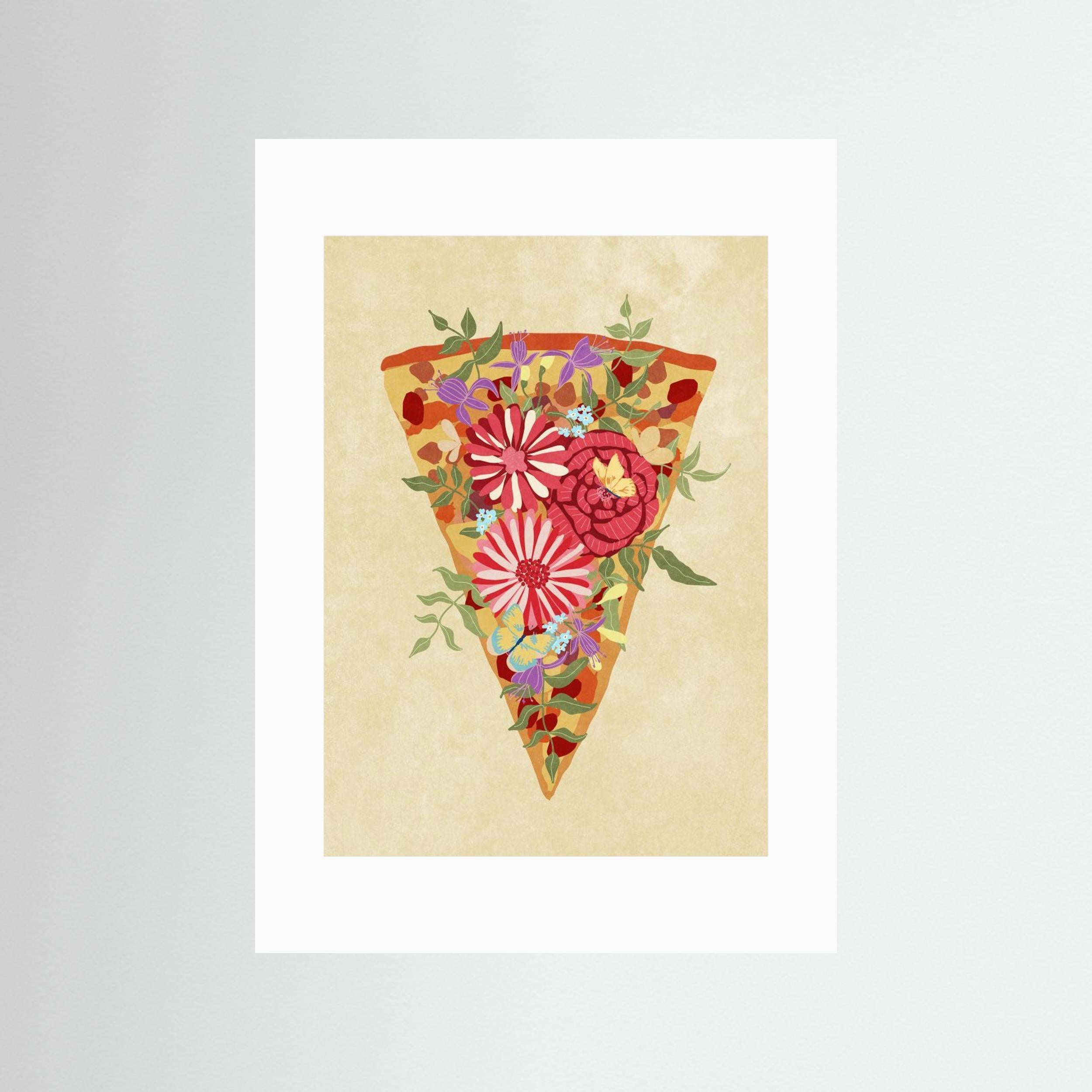 Slice of flower pizza by Raissa Oltmanns