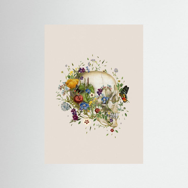 Floral skull by Frida Floral Studio