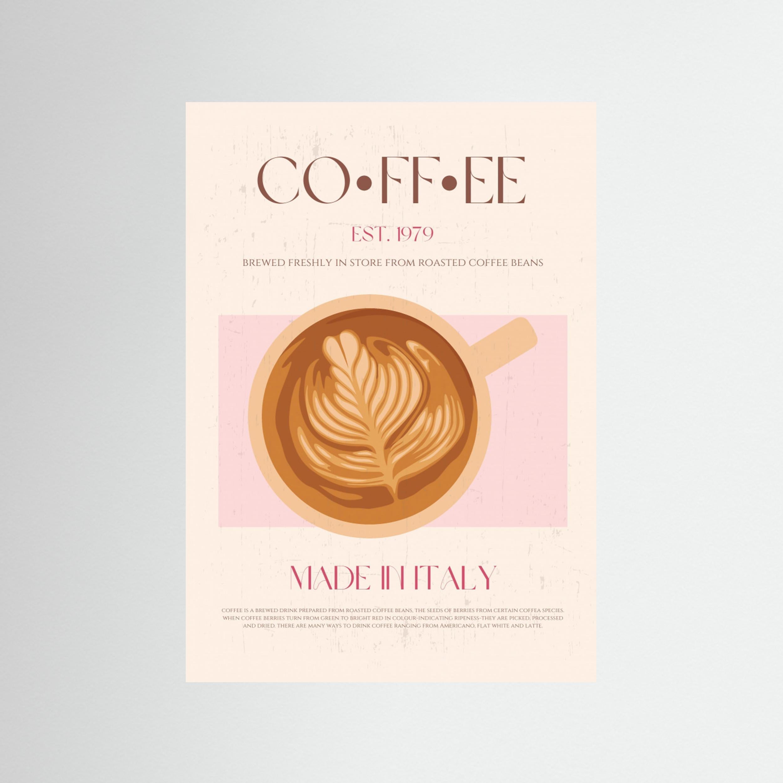 Coffee by Nazma Khokhar - Fine Art Paper Print - dreamtprint.art - 14 x 21 cm / 5 x 8″ (A5)