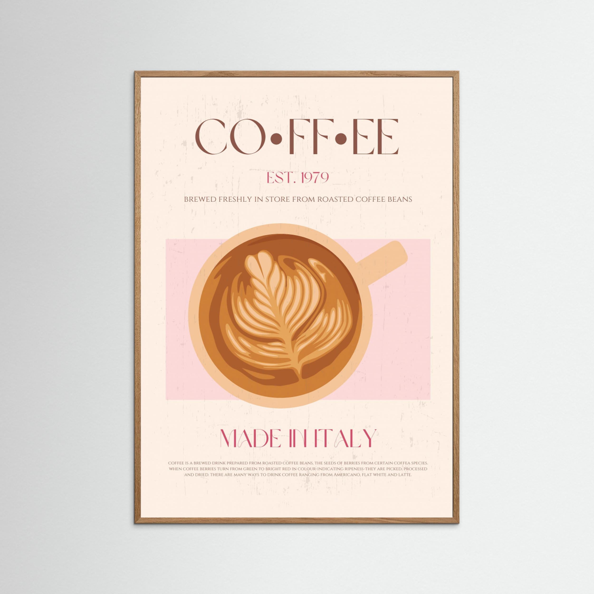 Coffee by Nazma Khokhar - Fine Art Paper Print - dreamtprint.art - 14 x 21 cm / 5 x 8″ (A5)