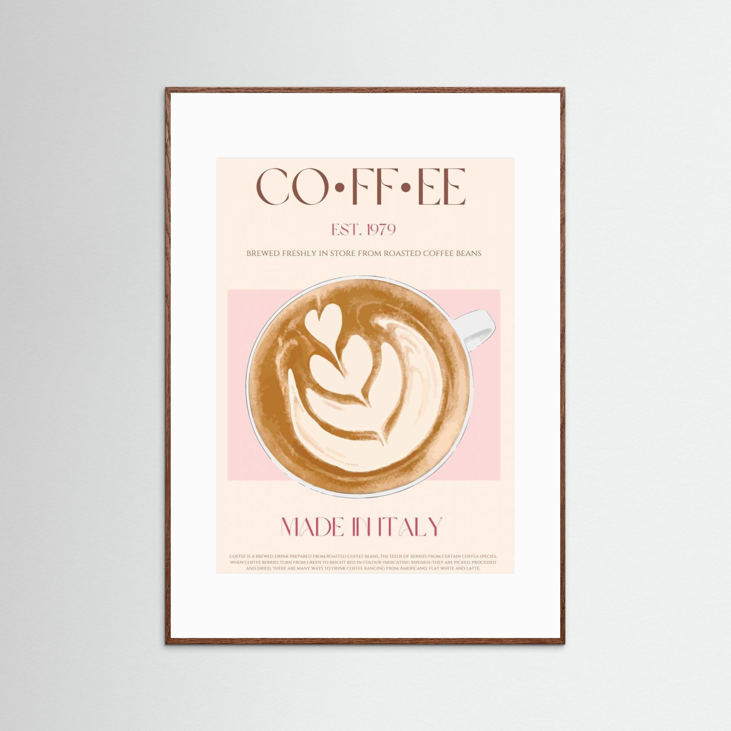 Coffee by Nazma Khokhar - Fine Art Paper Print - dreamtprint.art - 14 x 21 cm / 5 x 8″ (A5)