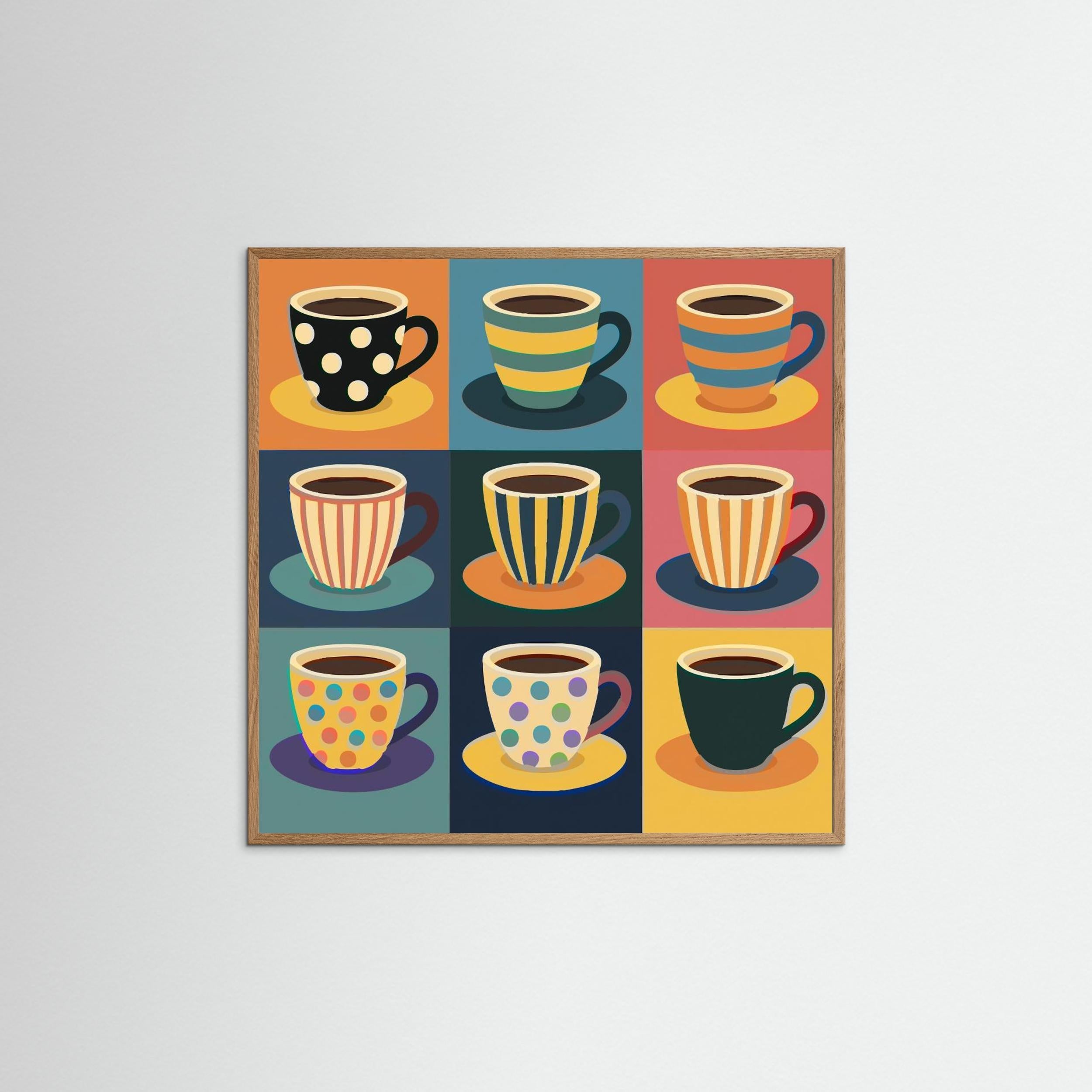 Coffee Cups by Andreas Magnusson - Fine Art Paper Print - dreamtprint.art - 50 x 50 cm / 19 x 19″