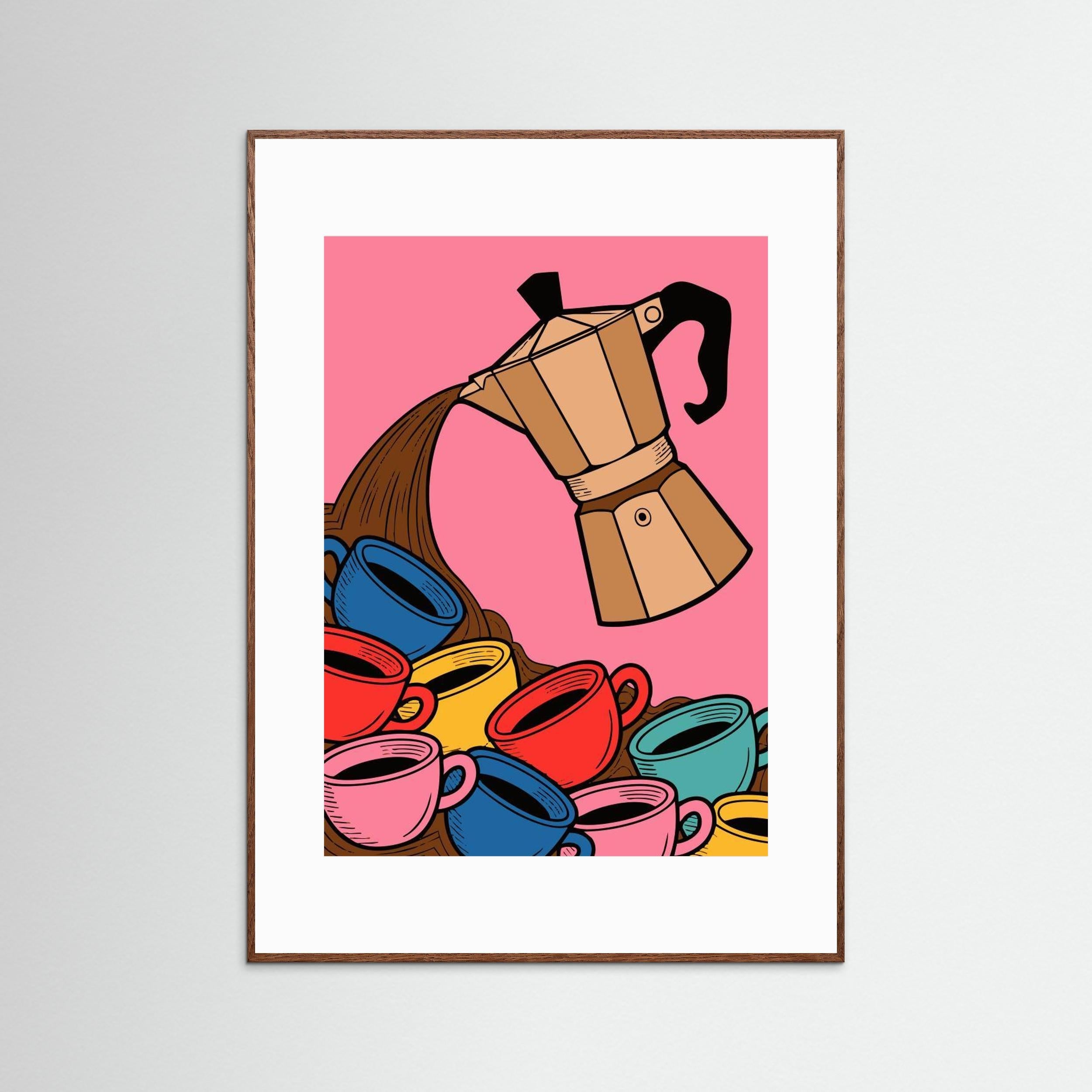 Coffee Mania by Andreas Magnusson - Fine Art Paper Print - dreamtprint.art - 14 x 21 cm / 5 x 8″ (A5)