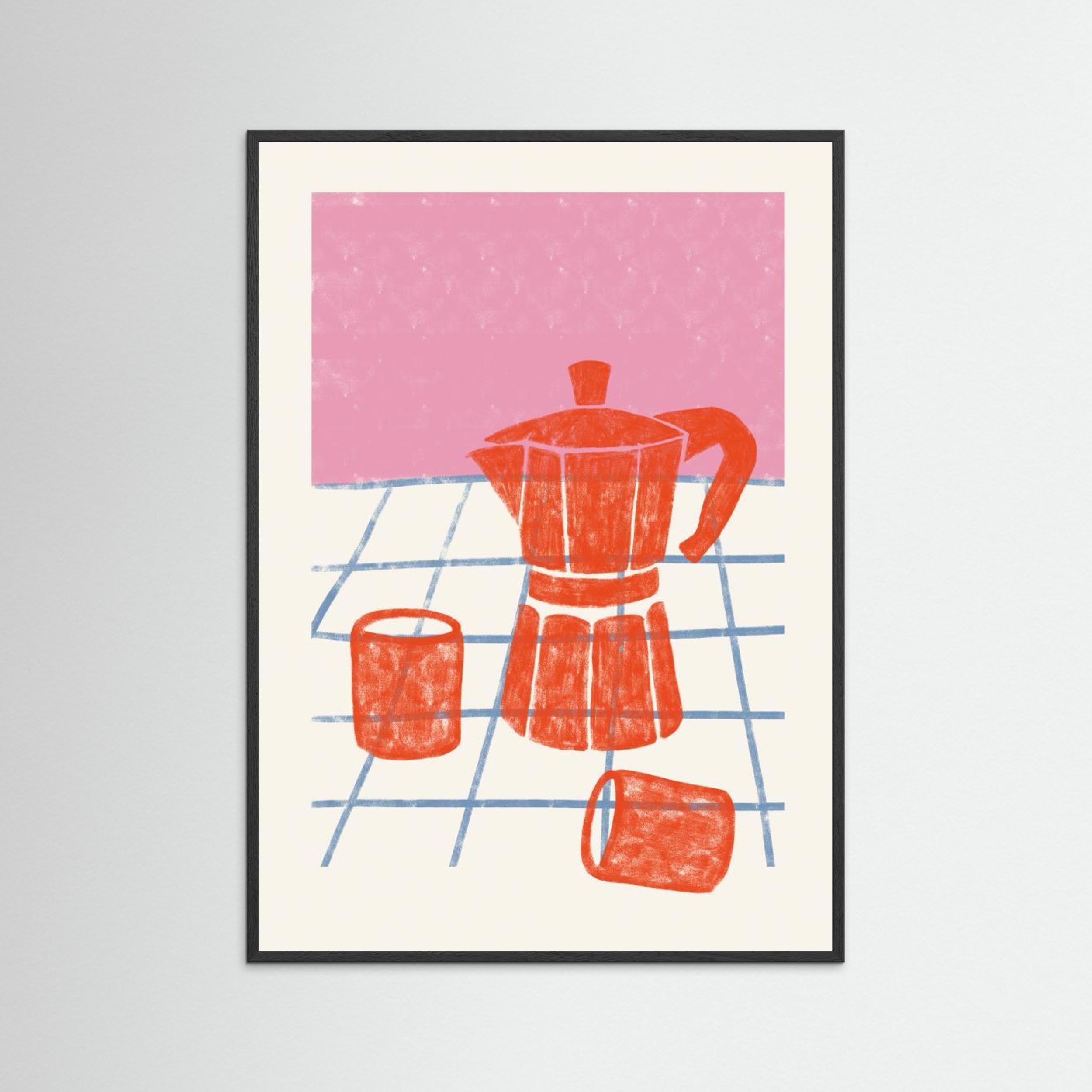 COFFEE TIME by Gulcihan Ozguc - Fine Art Paper Print - dreamtprint.art - 14 x 21 cm / 5 x 8″ (A5)