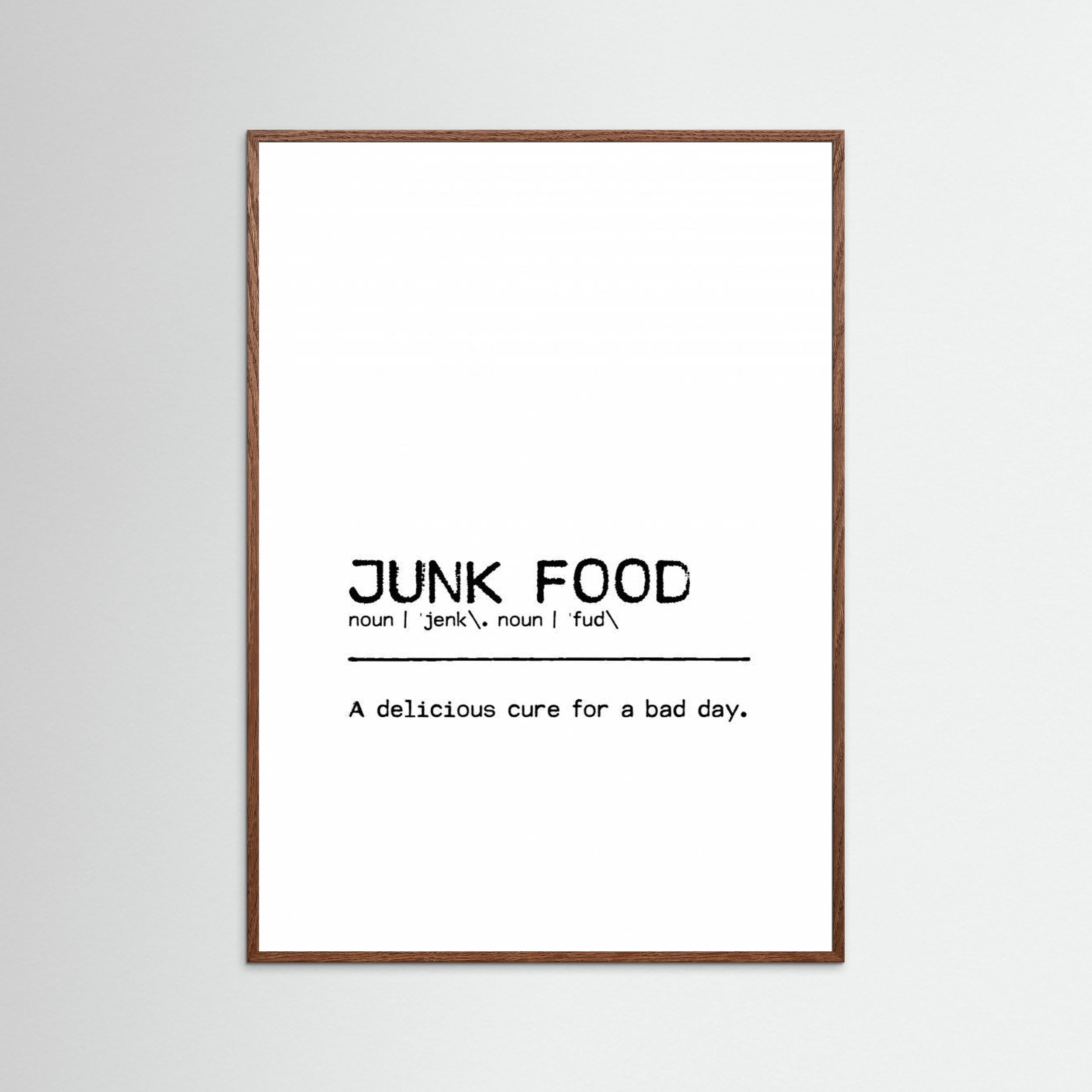 Quote Junk Food Day by Orara Studio