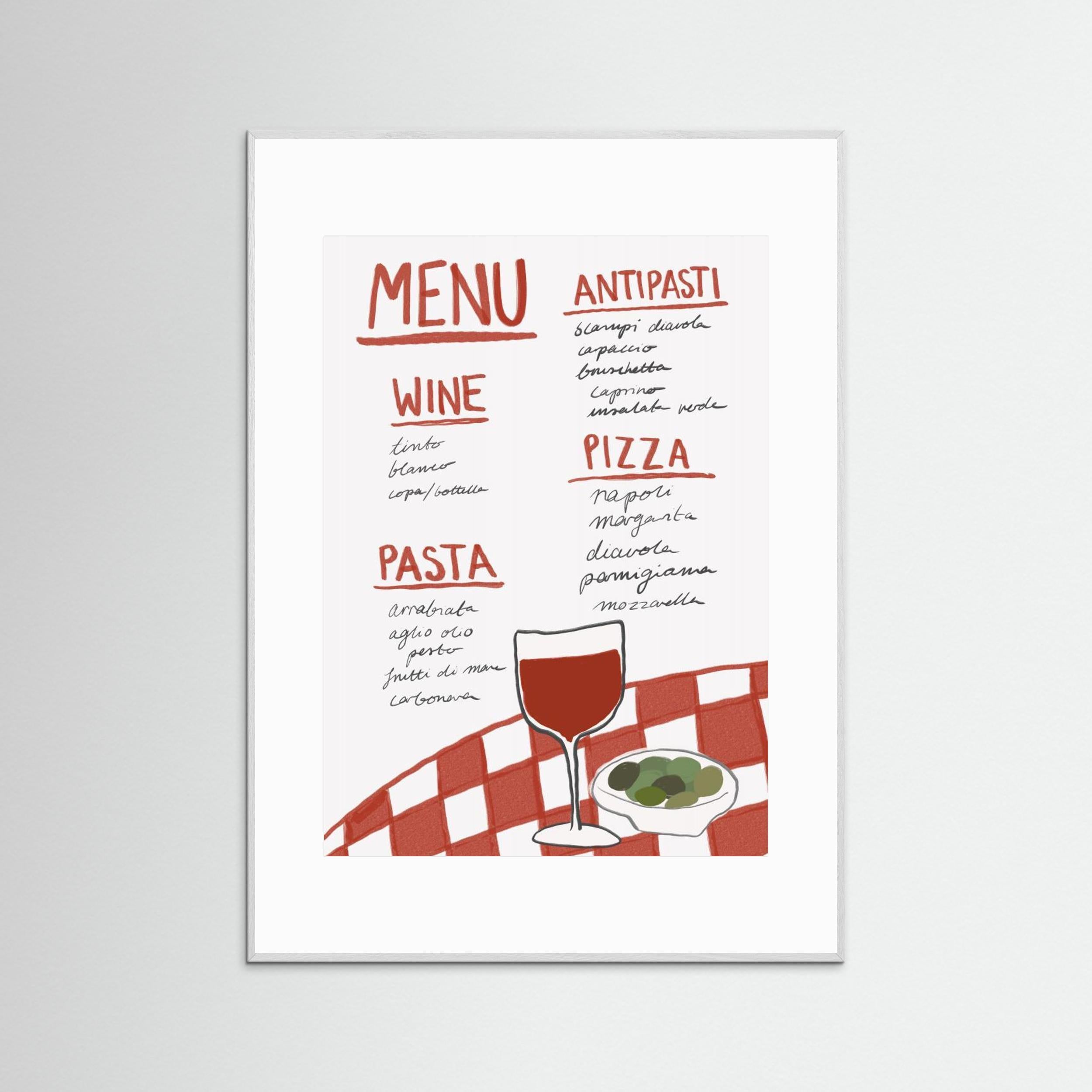 Italian Menu by Athene Fritsch