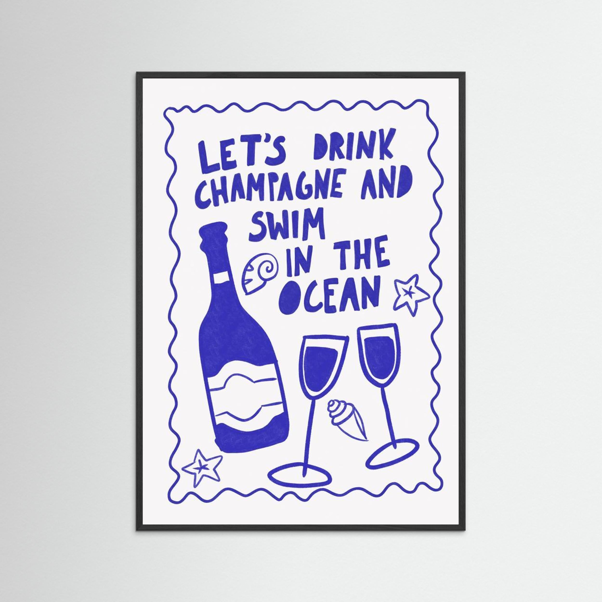 Champagne by the ocean by Athene Fritsch