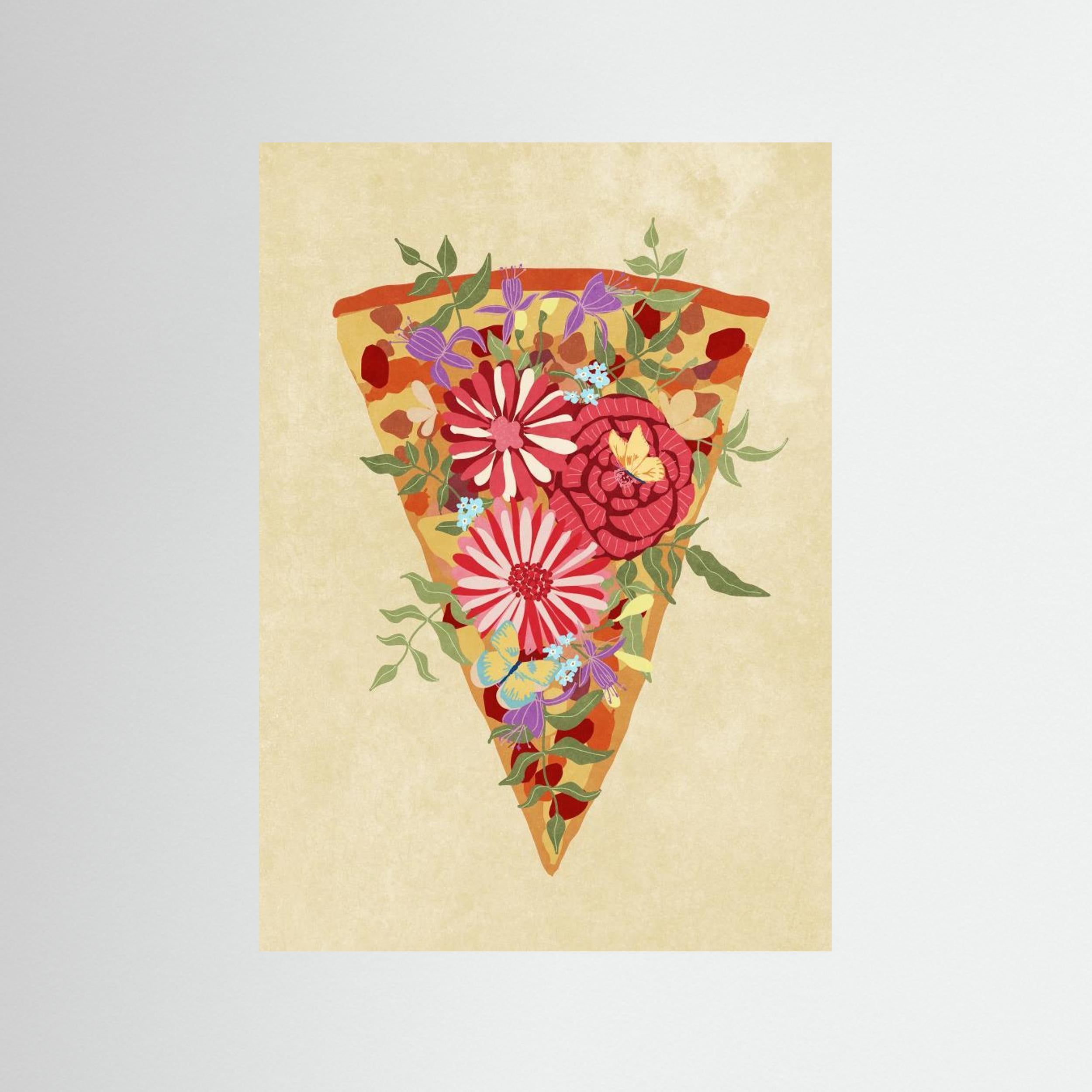 Slice of flower pizza by Raissa Oltmanns