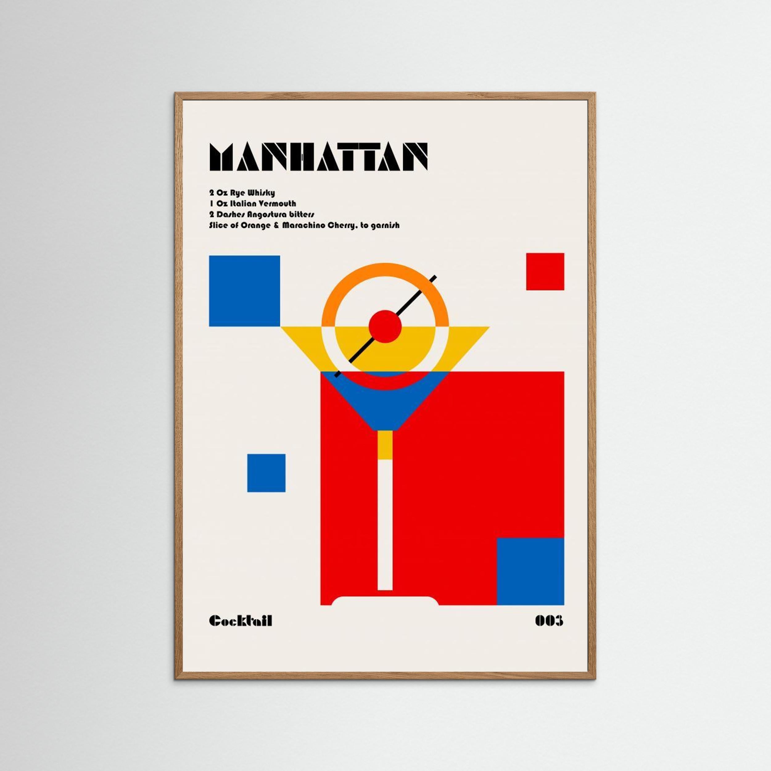 Manhattan Bauhaus Cocktail by Retrodrome