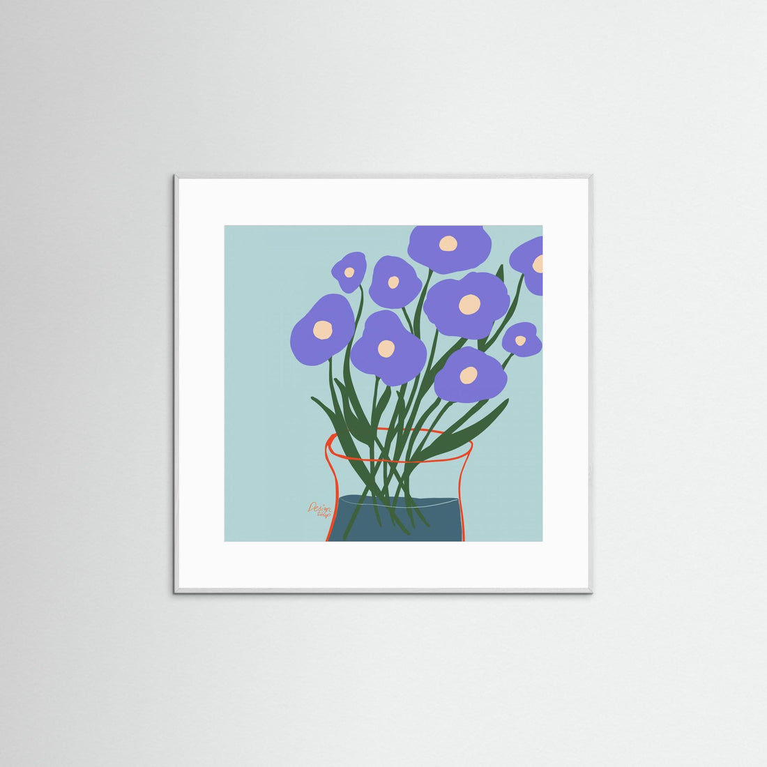 Purple Flowers by Alix Campbell