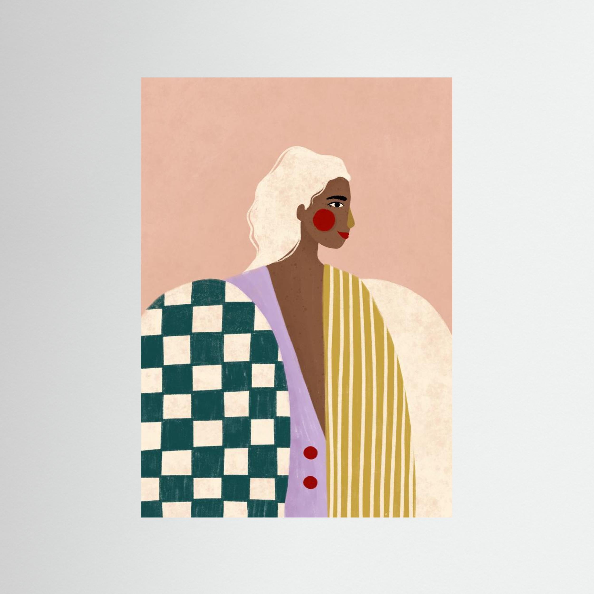 Funky Blouse by Bea Müller - Fine Art Paper Print - dreamtprint.art - 14 x 21 cm / 5 x 8″ (A5)